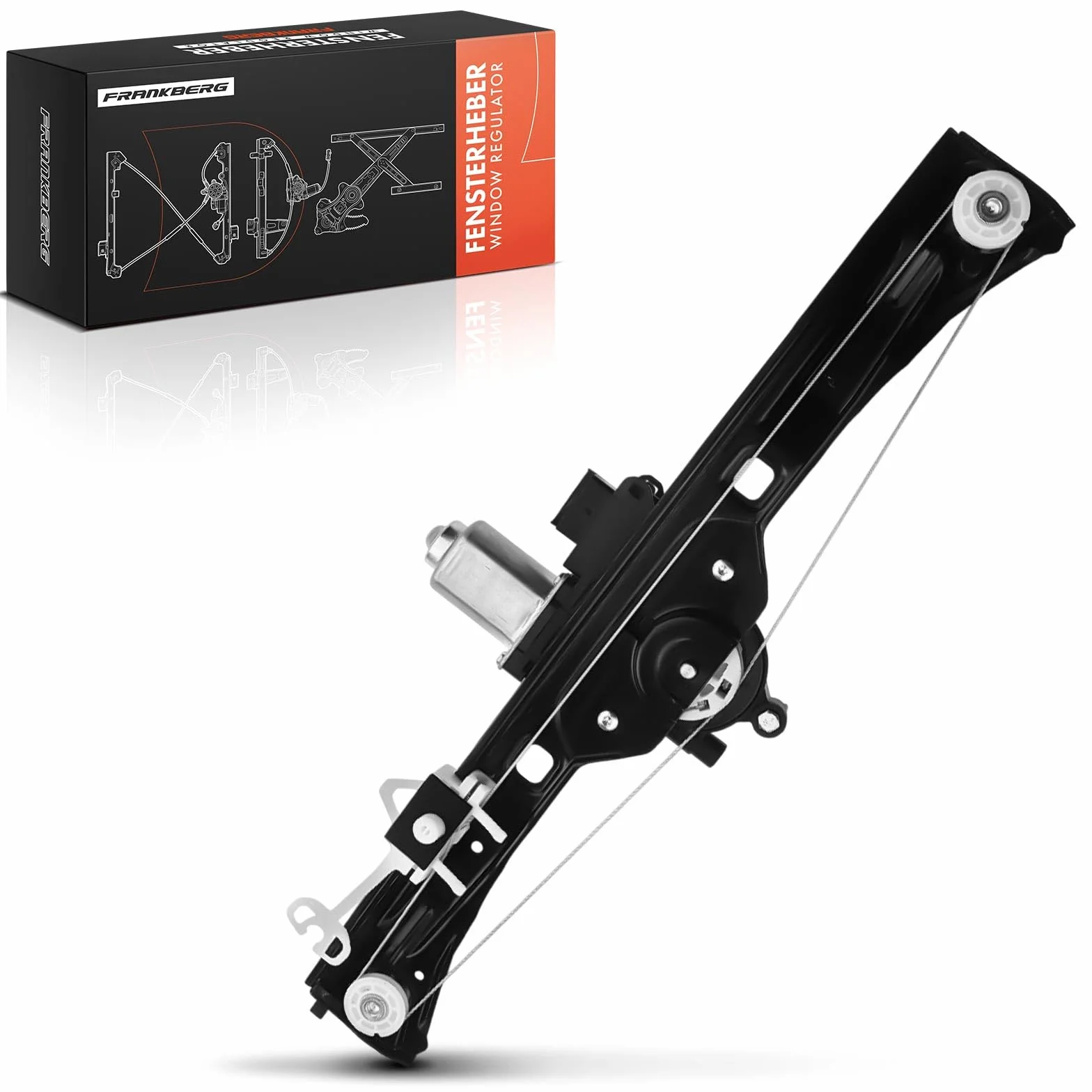 Frankberg Alzacristallo Elettrico con Motore 6 poli Anteriore Destro 4/5-Porte Compatibile Fiorino Furgone/MPV