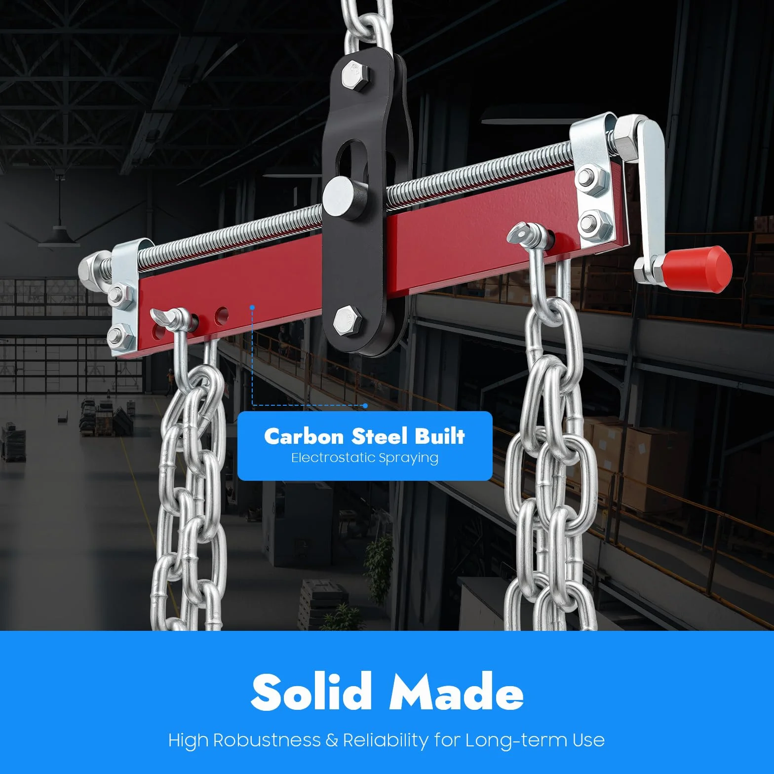 Equilibratore 900 kg, sollevatore motore, gru per auto, officine, area di lavoro 260 mm-315 mm