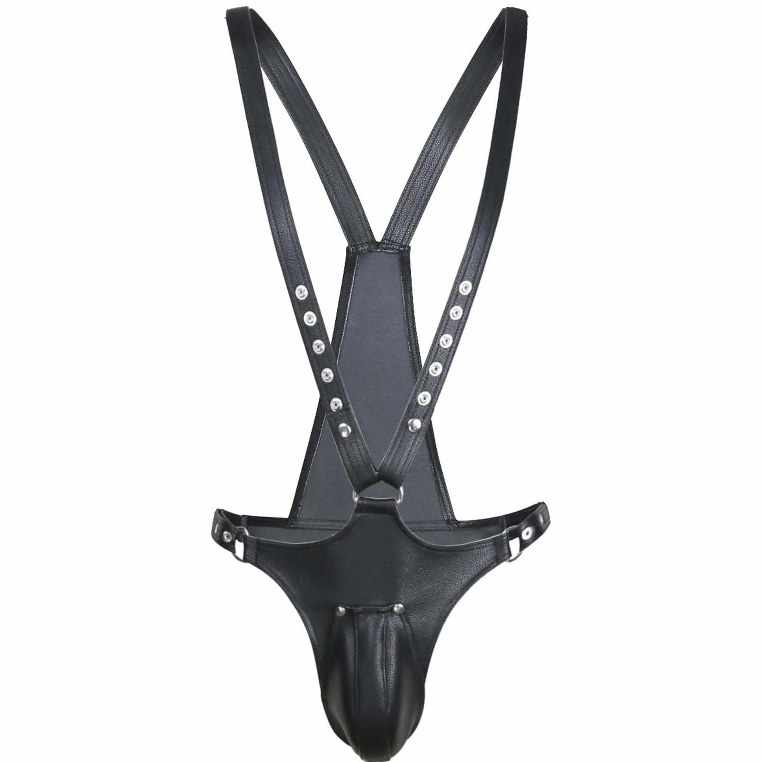 Intimo Harness Uomini Pelle Fetish Festival Rave Sissy Lingerie Gay Bodysuit Erotico Cosplay