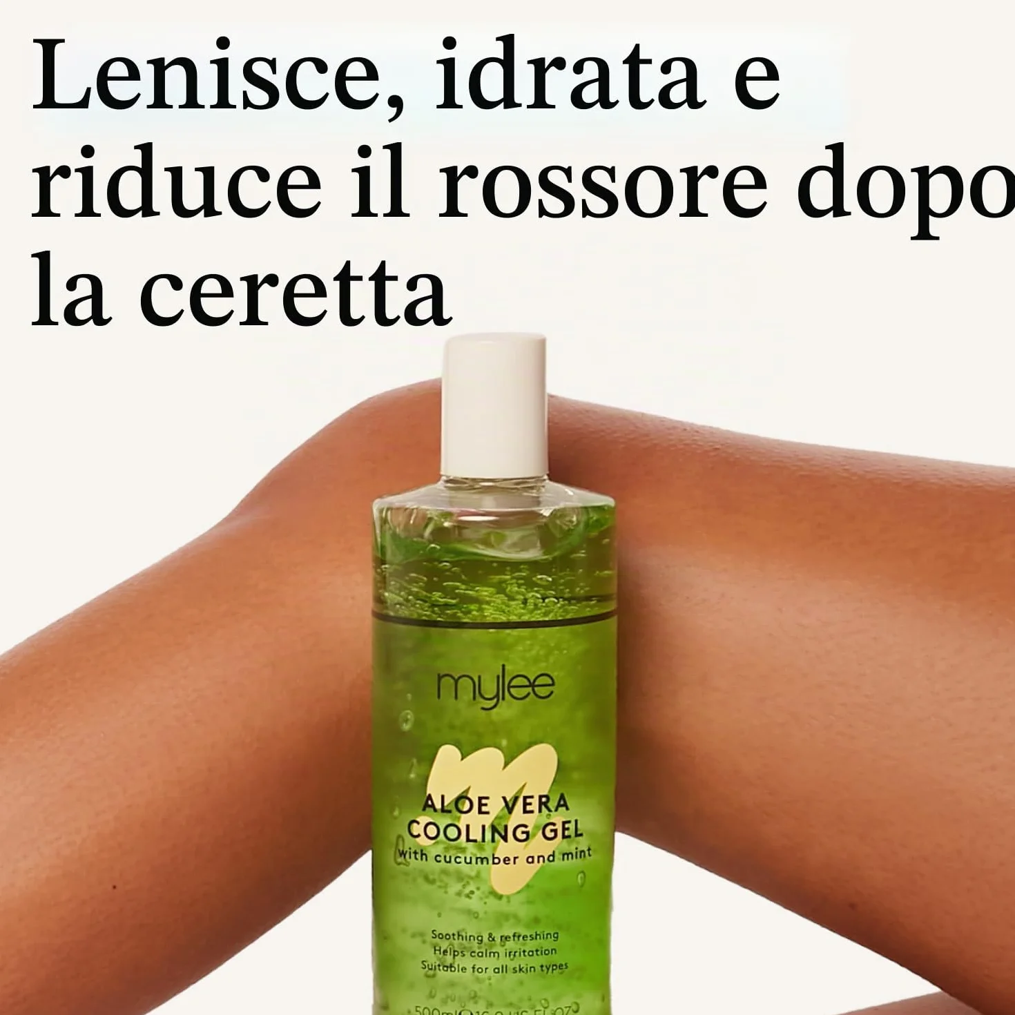 Mylee Aloe Vera Gel 500ml Lenitivo Idratante Dopocera Doposole Post Epilazione