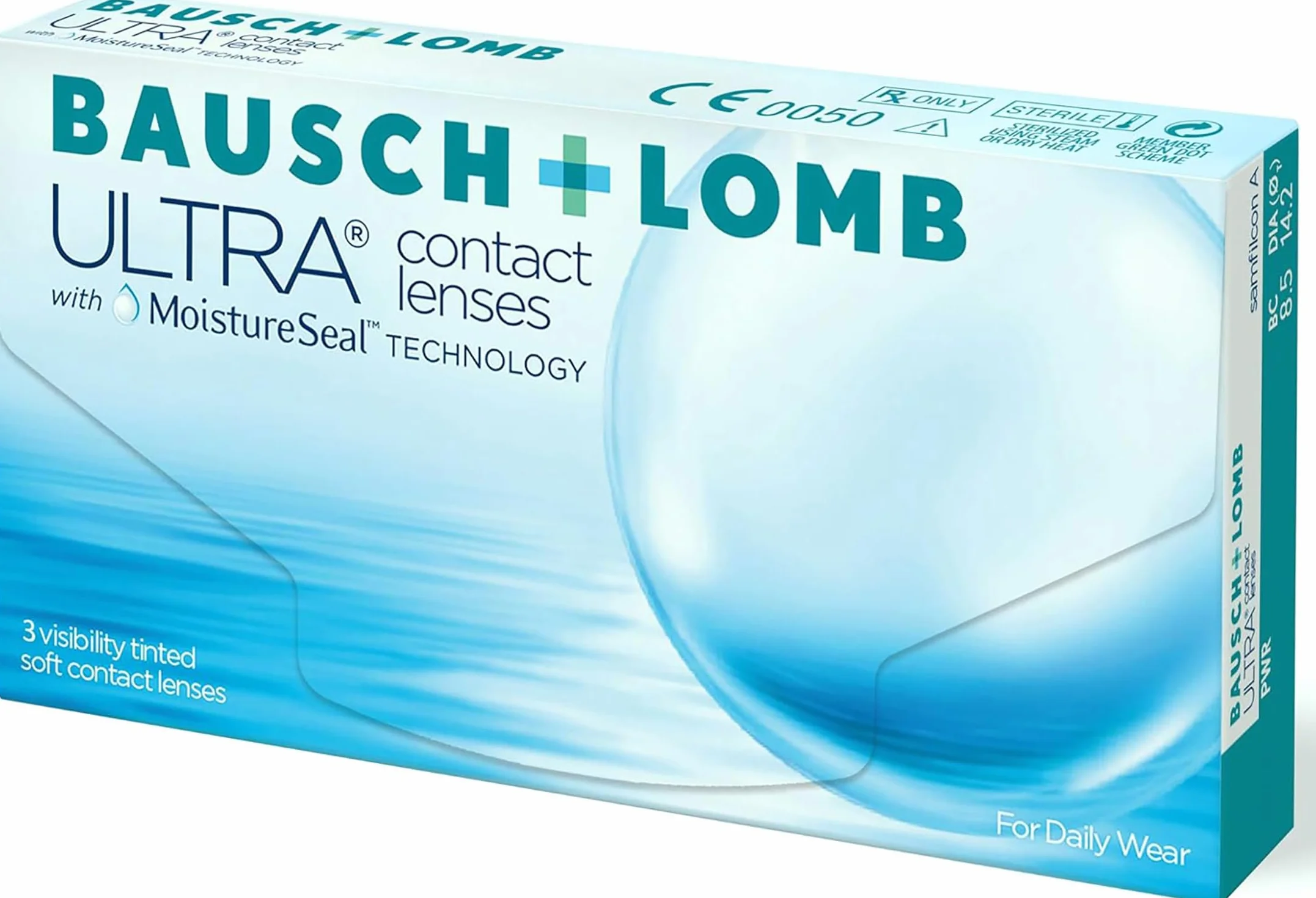 Bausch + Lomb ULTRA Lenti a Contatto Correttive Mensili, 3 Lenti, BC 8.5 mm, DIA 14.2 mm, -2.75 Diopt