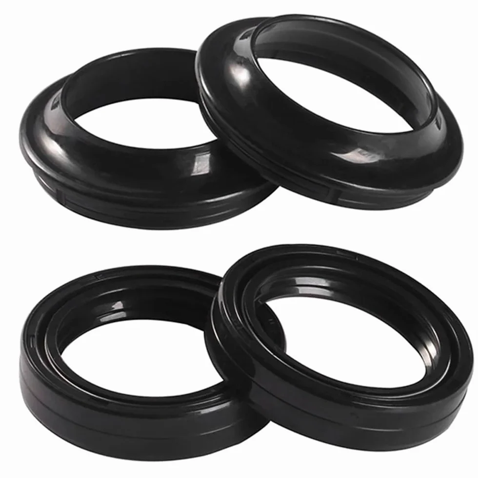 Compatibile con MX80 PW80 TTR90 TTR90E 50 Jog R BWS 50 1980-2011 Paraolio Forcella Anteriore 26X37X10.5 e parapolvere 26X37(2pcs Oil 2pcs Dust)