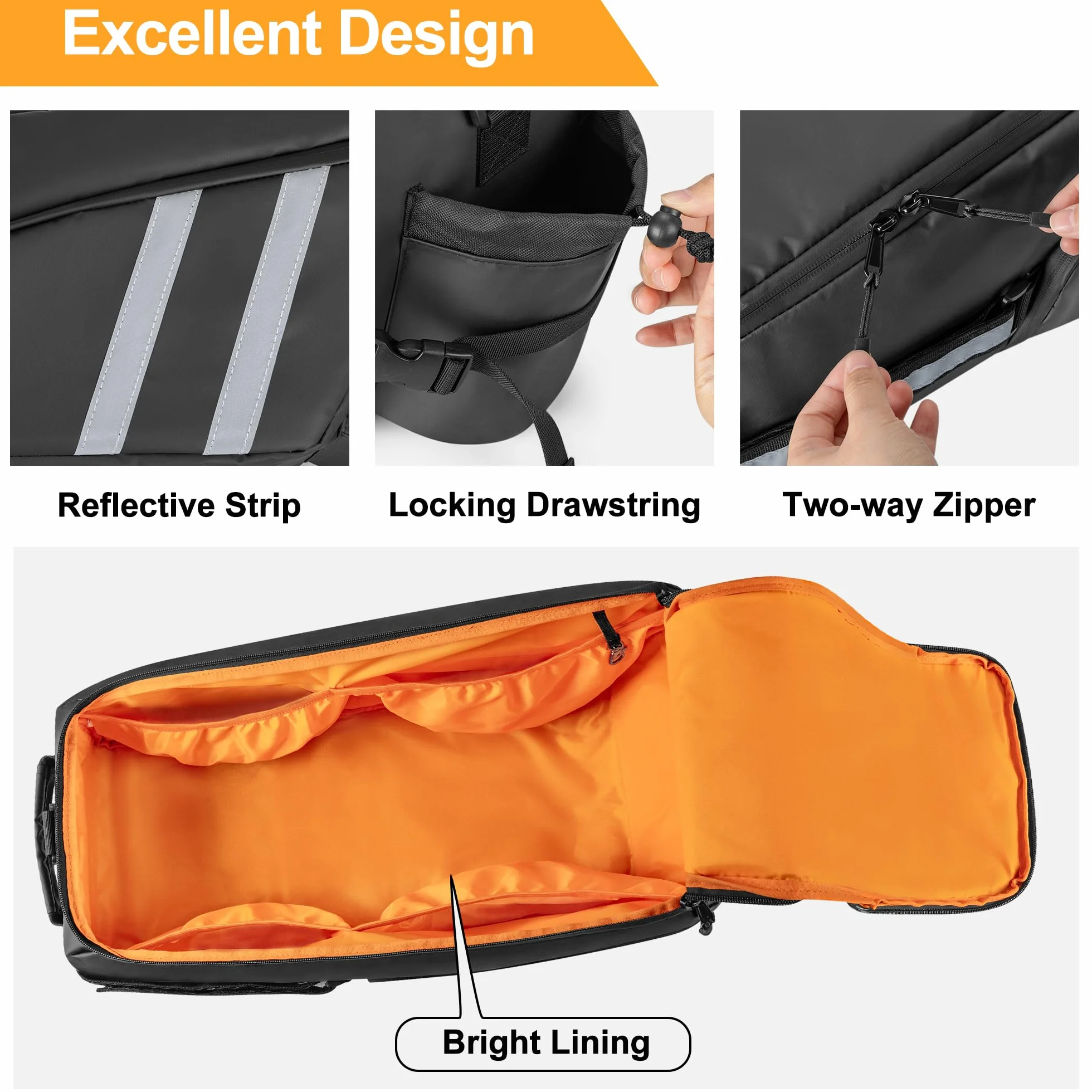 HODRANT Borsa Impermeabile Sotto il Sedile Compatibile con Honda Ruckus 2010-2024 Scooter