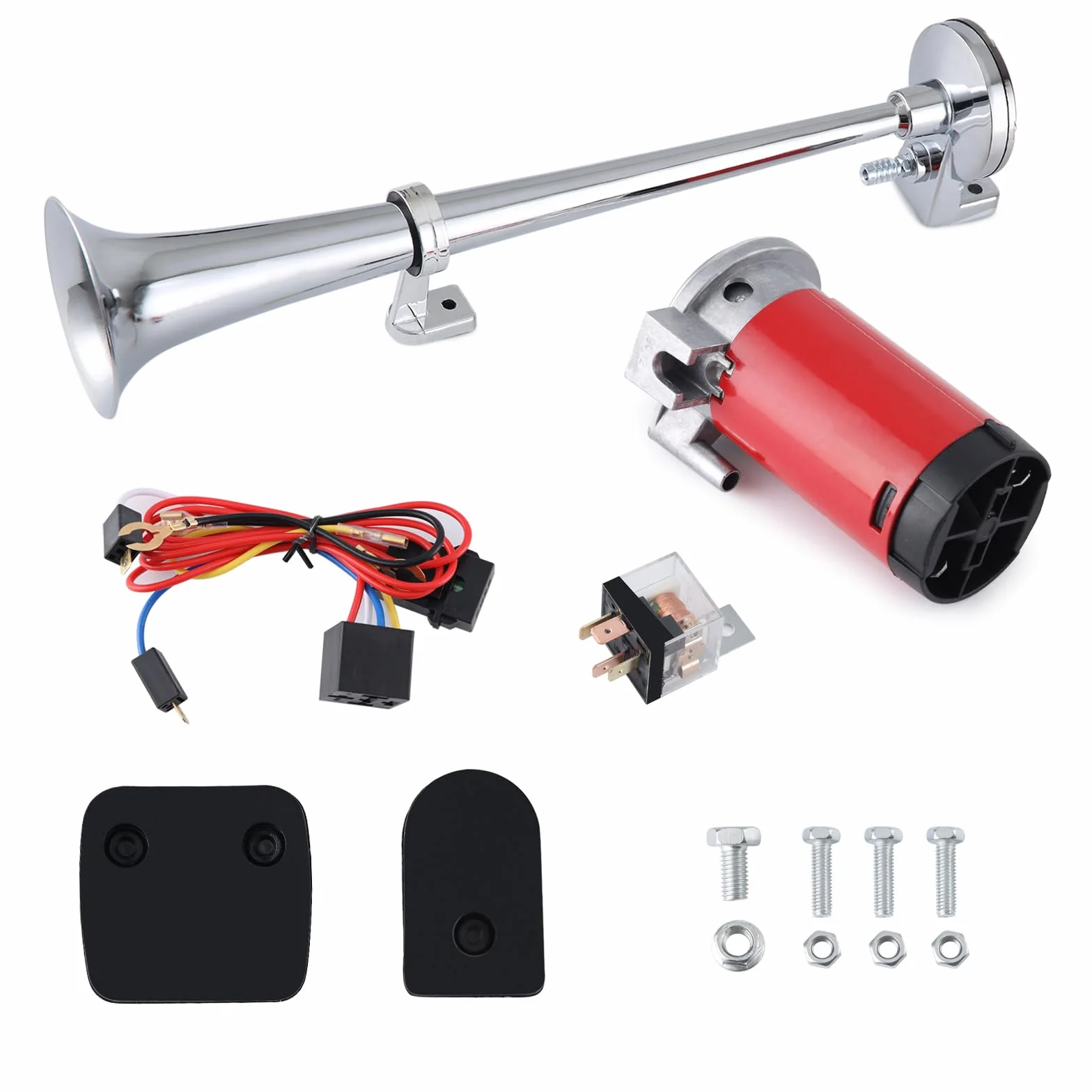 Rupse Trombe ad Aria per Auto, Trombe Camion 12V,Clacson Auto con Compressore 150 dB Super Forte per Camion,Barca,Treno