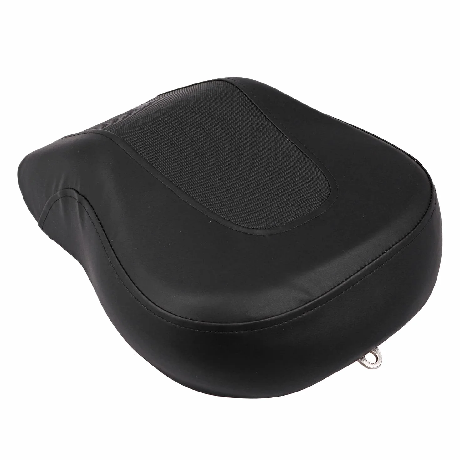 Cuscino per sedile posteriore del passeggero, compatibile con Harley Softail Fat Boy FLSTF 2007-2017, colore: Nero