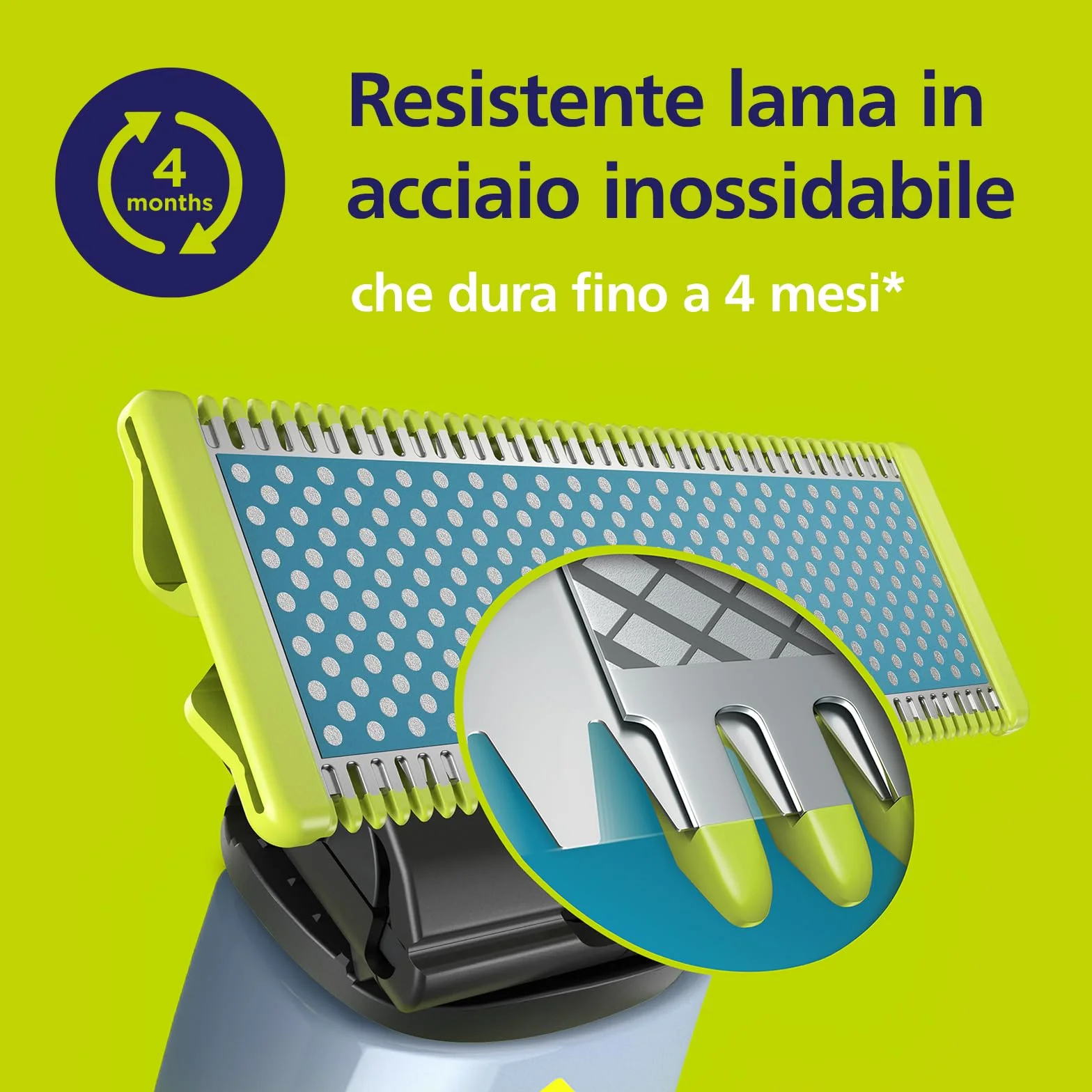 Philips OneBlade First Shave QP215/50 lama di ricambio delicata sulla pelle 1x
