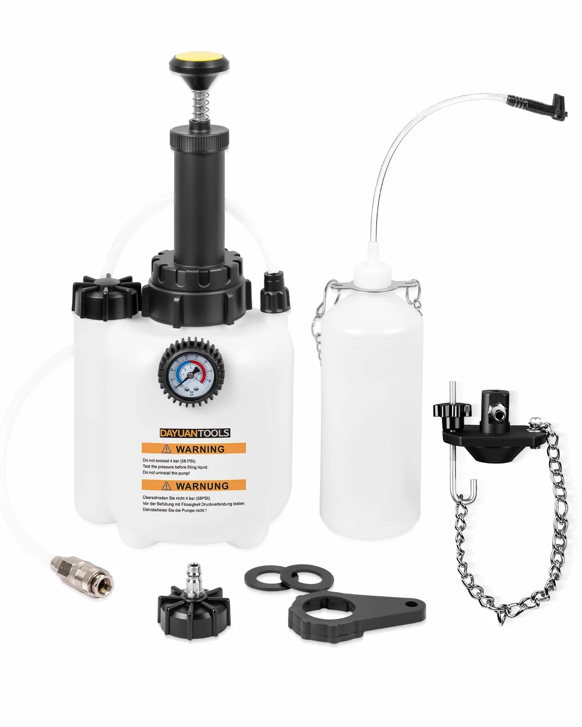 DAYUAN Spurgo freno 3L con serbatoio 1L per E20 diametro 45 mm per auto e moto