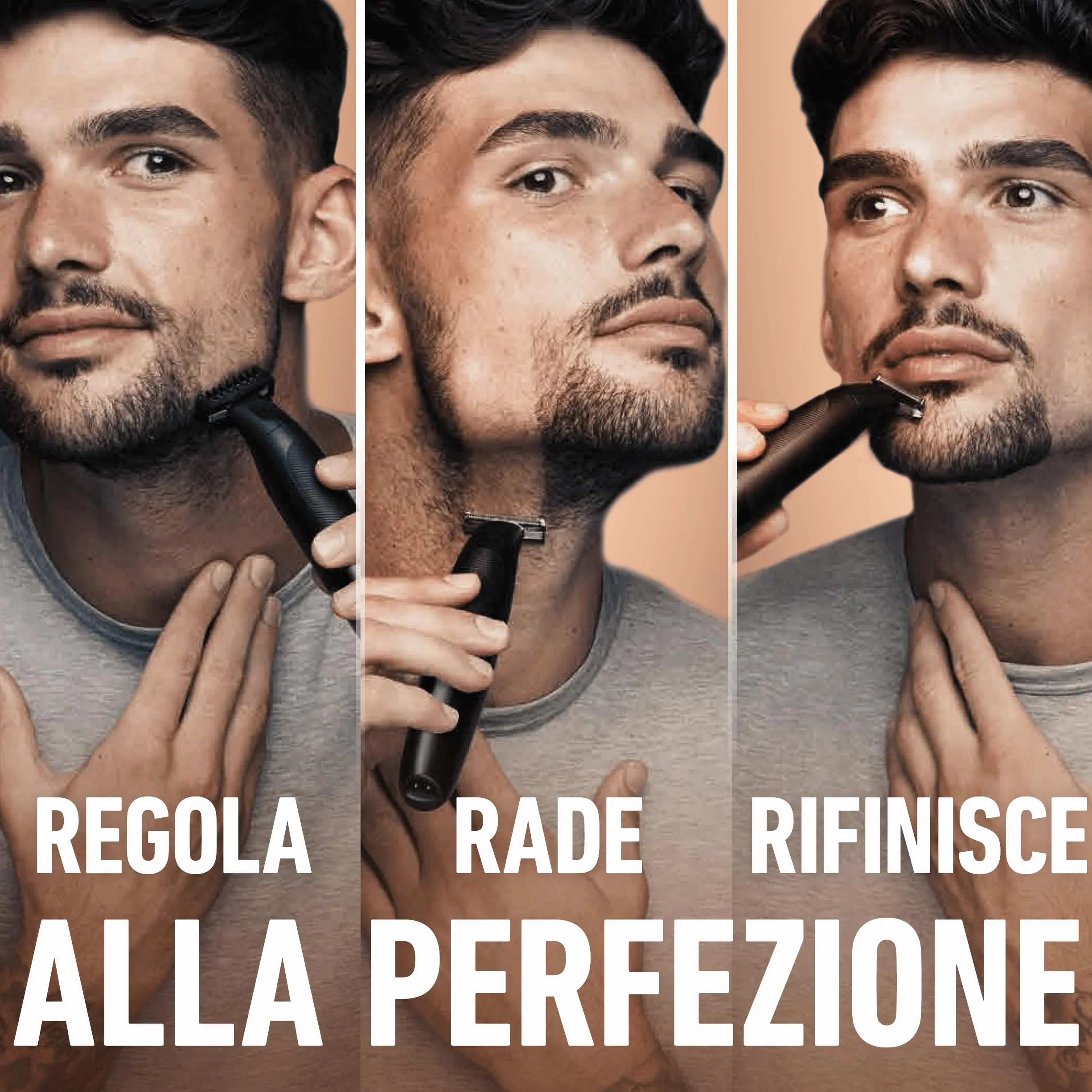 King C. Gillette Style Master, Regolabarba Uomo Senza Fili, Lama 4D, Pettini 1-5 mm