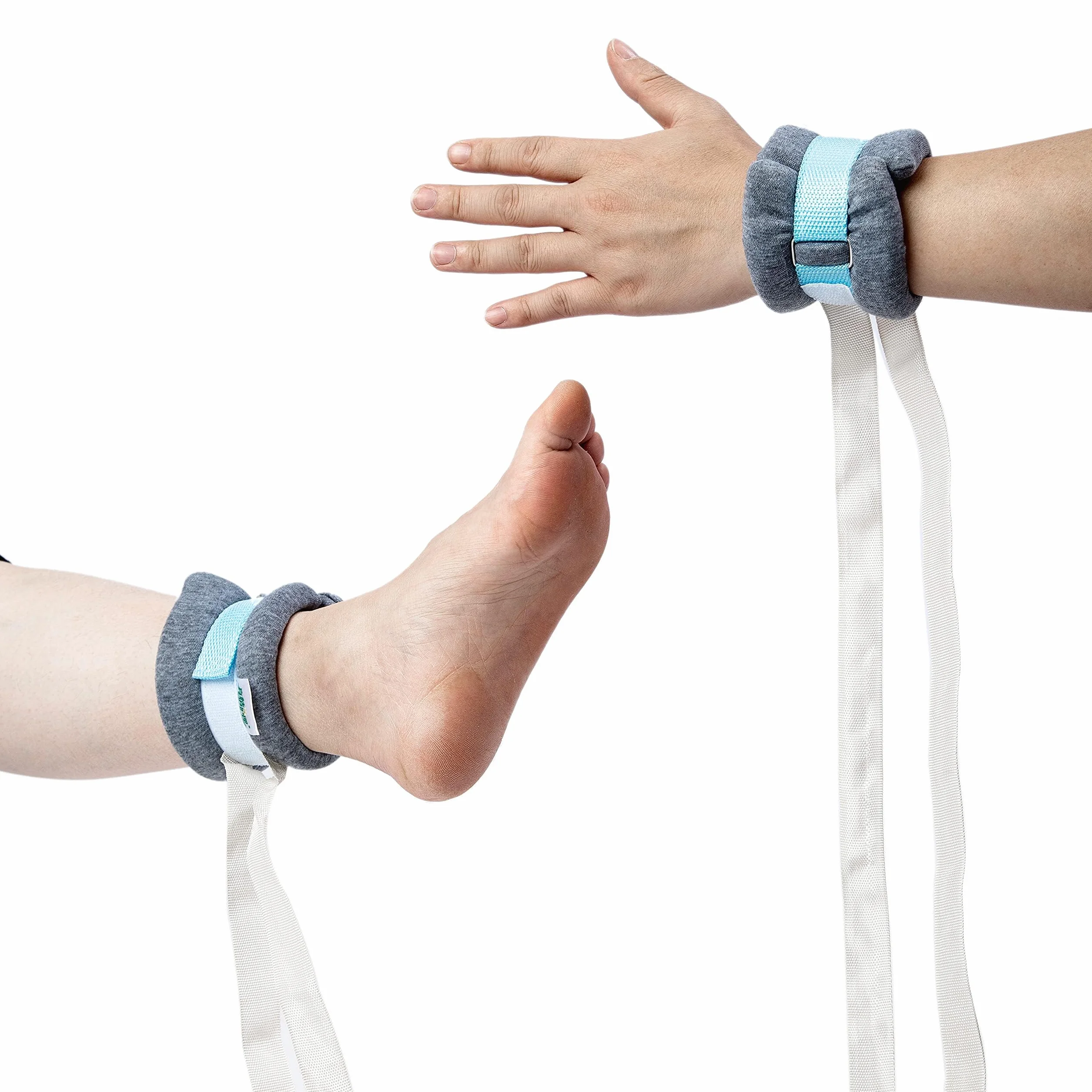 Cinghie anti-strangolamento in spugna 4PCS per arti letto ospedaliero paziente cintura di ritenuta anti-estubazione