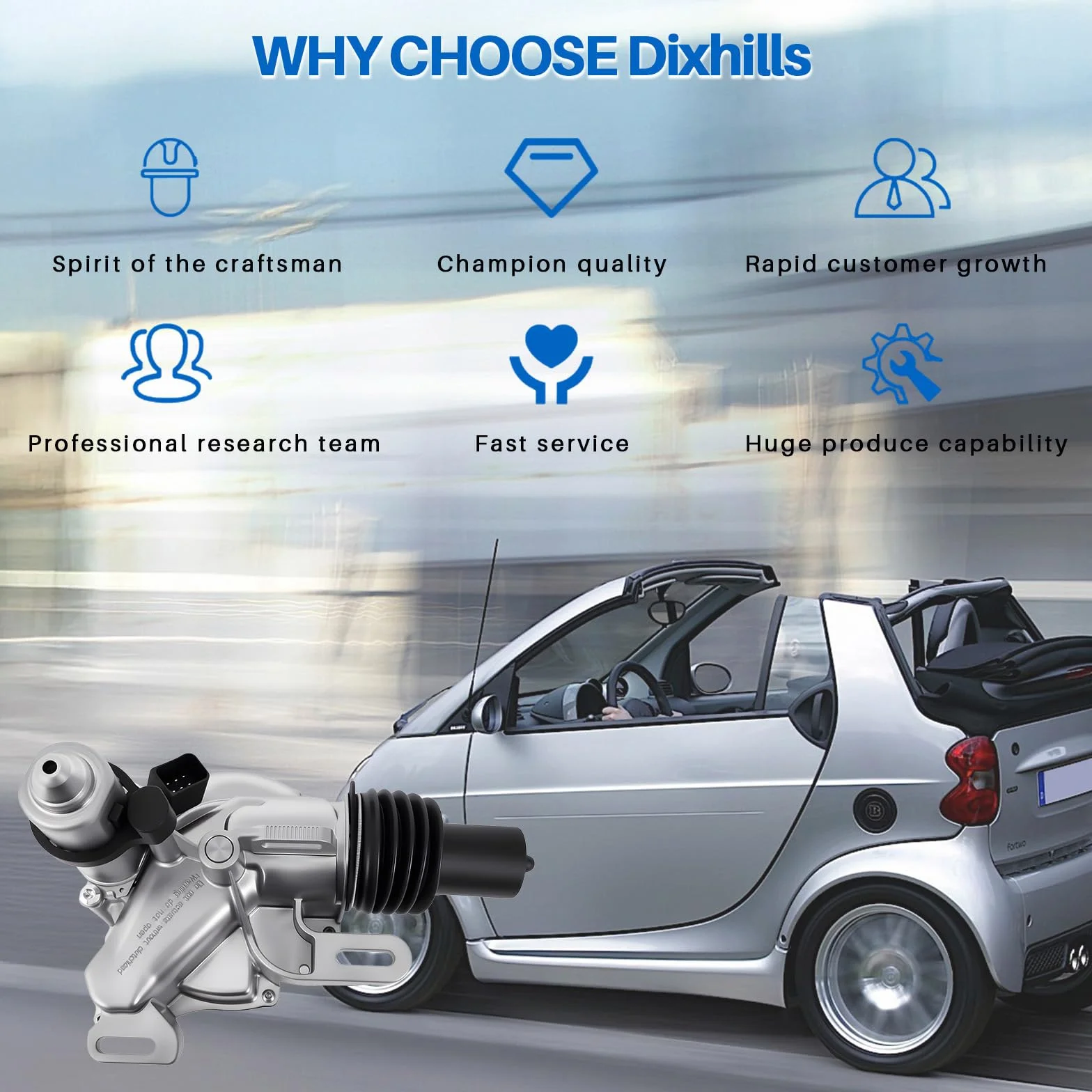 Attuatore cilindro frizione ricambio Smart Fortwo II Coupe Cabrio 451 0.8 1.0
