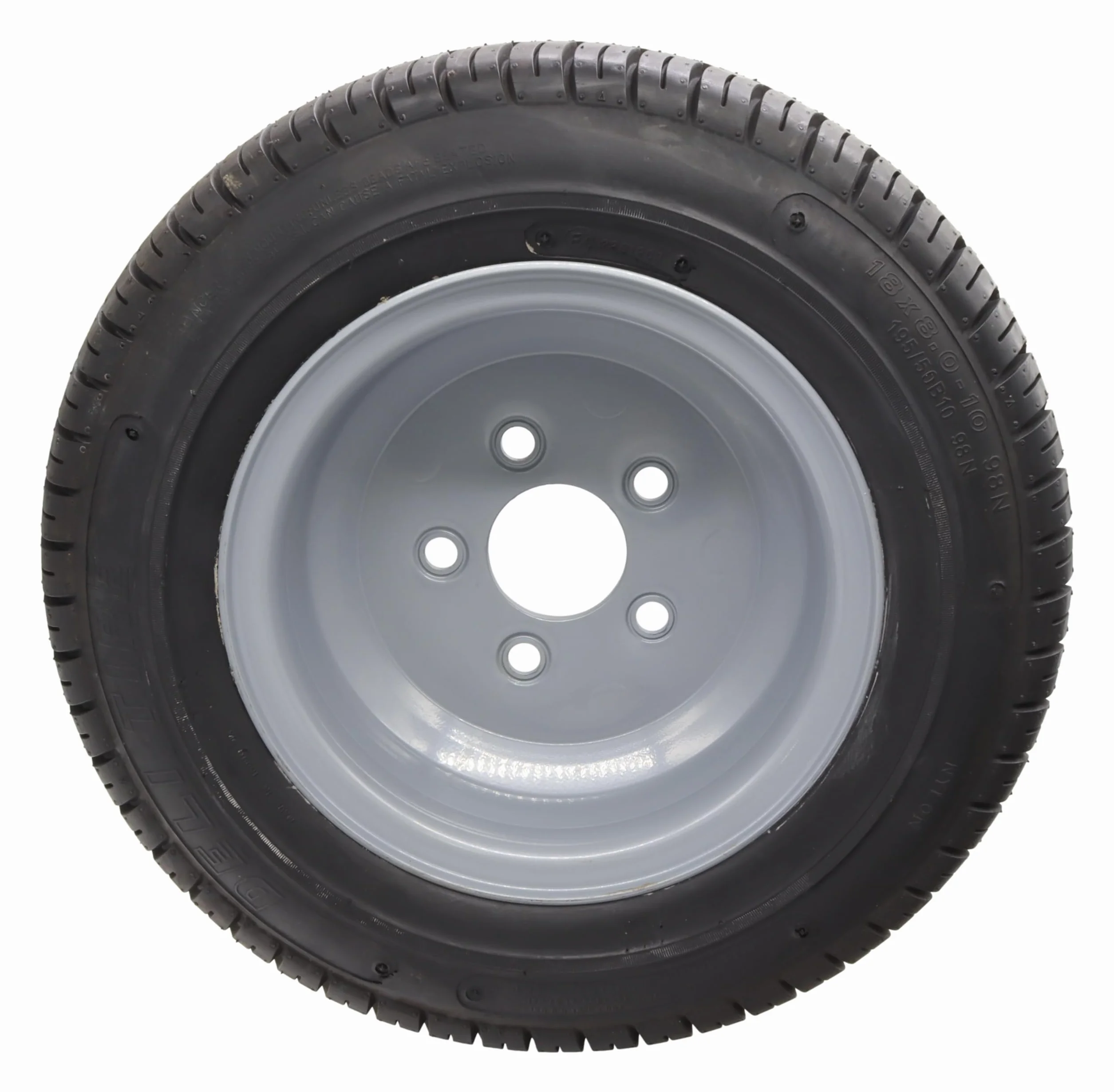 Pneumatici completi 195/50 B10 18x8.0-10 5x112 ET-4 750 kg rimorchio Deli Tire