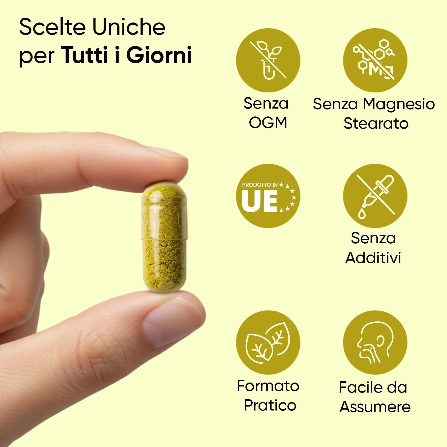 Berberina Vegana 500 mg Pura 85% Integratore 120 Capsule Berberis Aristata Senza Magnesio Stearato Prodotto in Europa