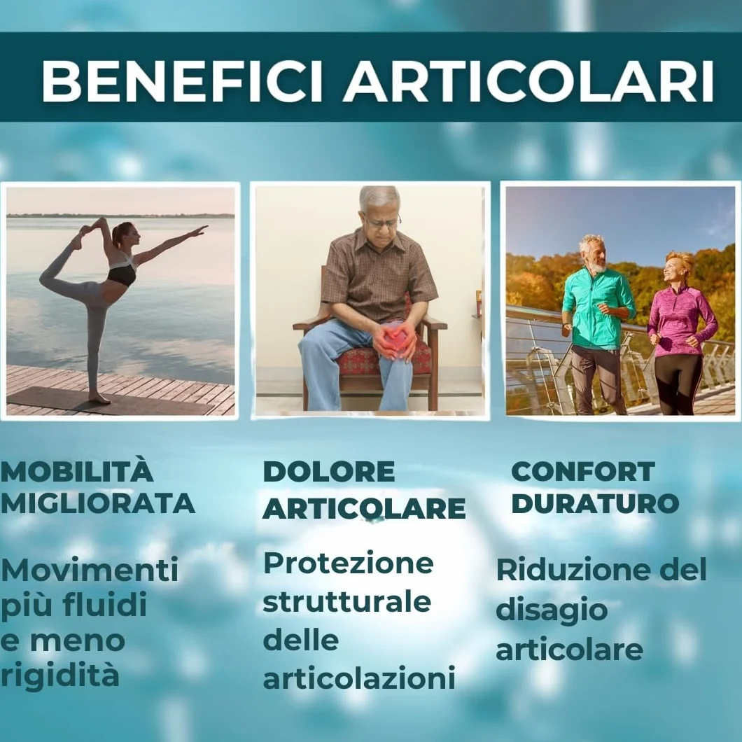 Collagene da Bere con Acido Ialuronico, Biotina, Msm, Vitamina C e Peptide - Collagen Idrolizzato per Ossa e Articolazioni