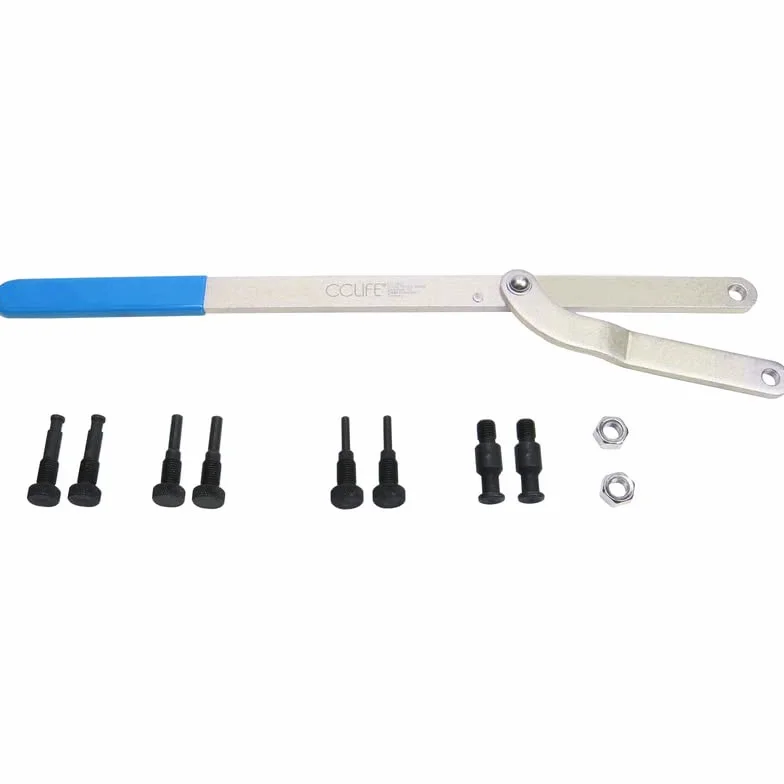 CCLIFE Set attrezzi chiave controsupporto per albero a camme con 2 tenditori e 8 bulloni bloccaggio