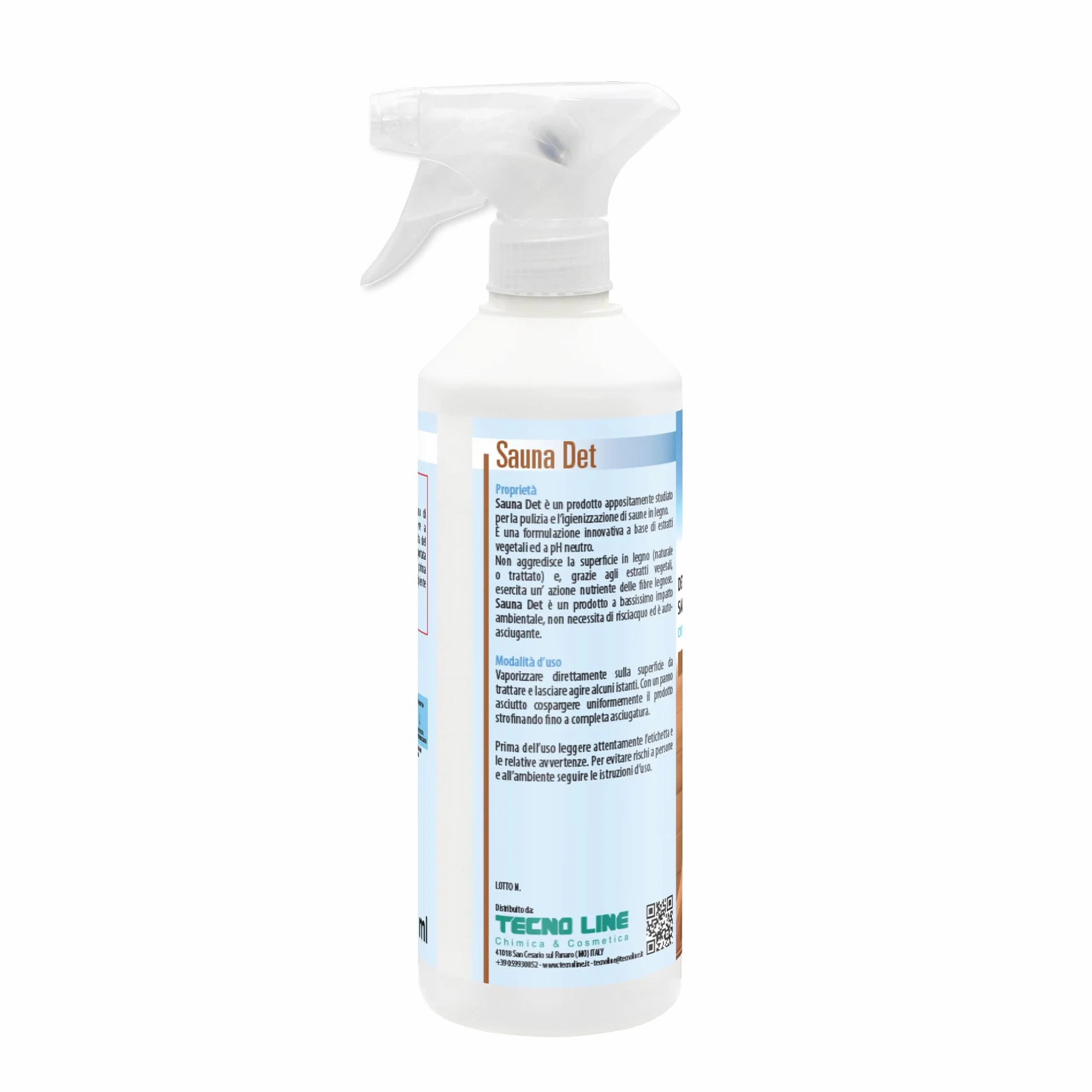 SaunaDet Detergente Igienizzante per Sauna 500 ml + Pannetto Real Clean