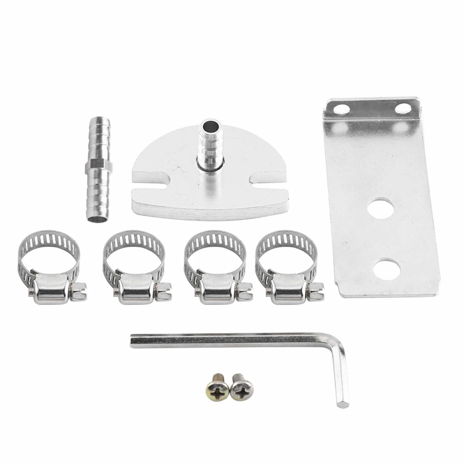 Keenso Kit regolatore di Pressione del Carburante Regolabile Universale FPR con manometro 0-140psi - Lega di Alluminio
