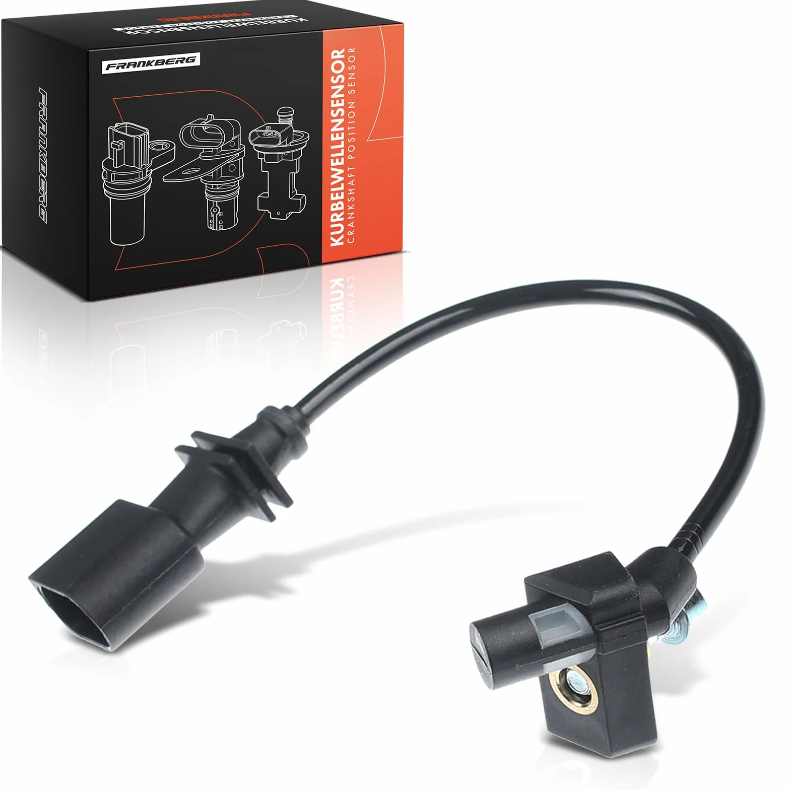Frankberg Posizione dell'albero Motore Sensore dell'albero Motore 3-Poli Compatibile con Serie 3 Touring E46 Serie 5 Touring E61 X5 E70 Serie 5 E60 Serie 3 E46 Replace# 13627787192