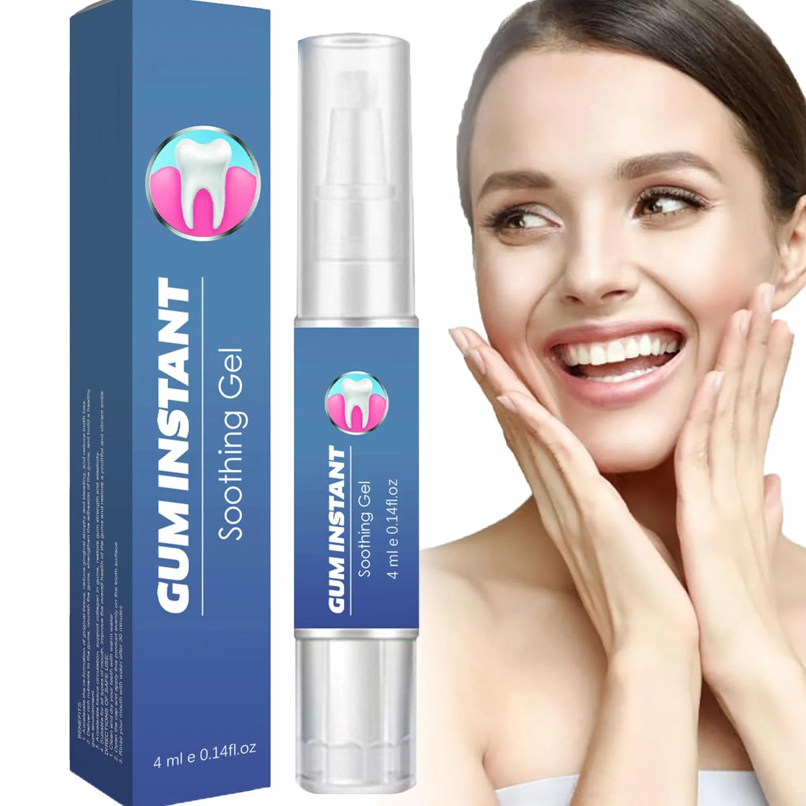 GumEase Gum Gel riparazione denti gengive lenitivo istantaneo penna essenza alito fresco igiene orale
