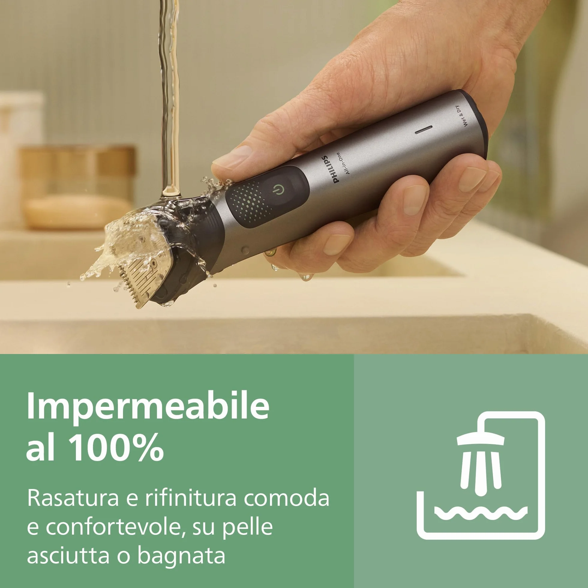 Philips Serie 9000 Multigroom 19 w 1 MG9556/15 - OneBlade Trymer do twarzy, głowy i ciała, 27 ustawień długości (0,2-20 mm)