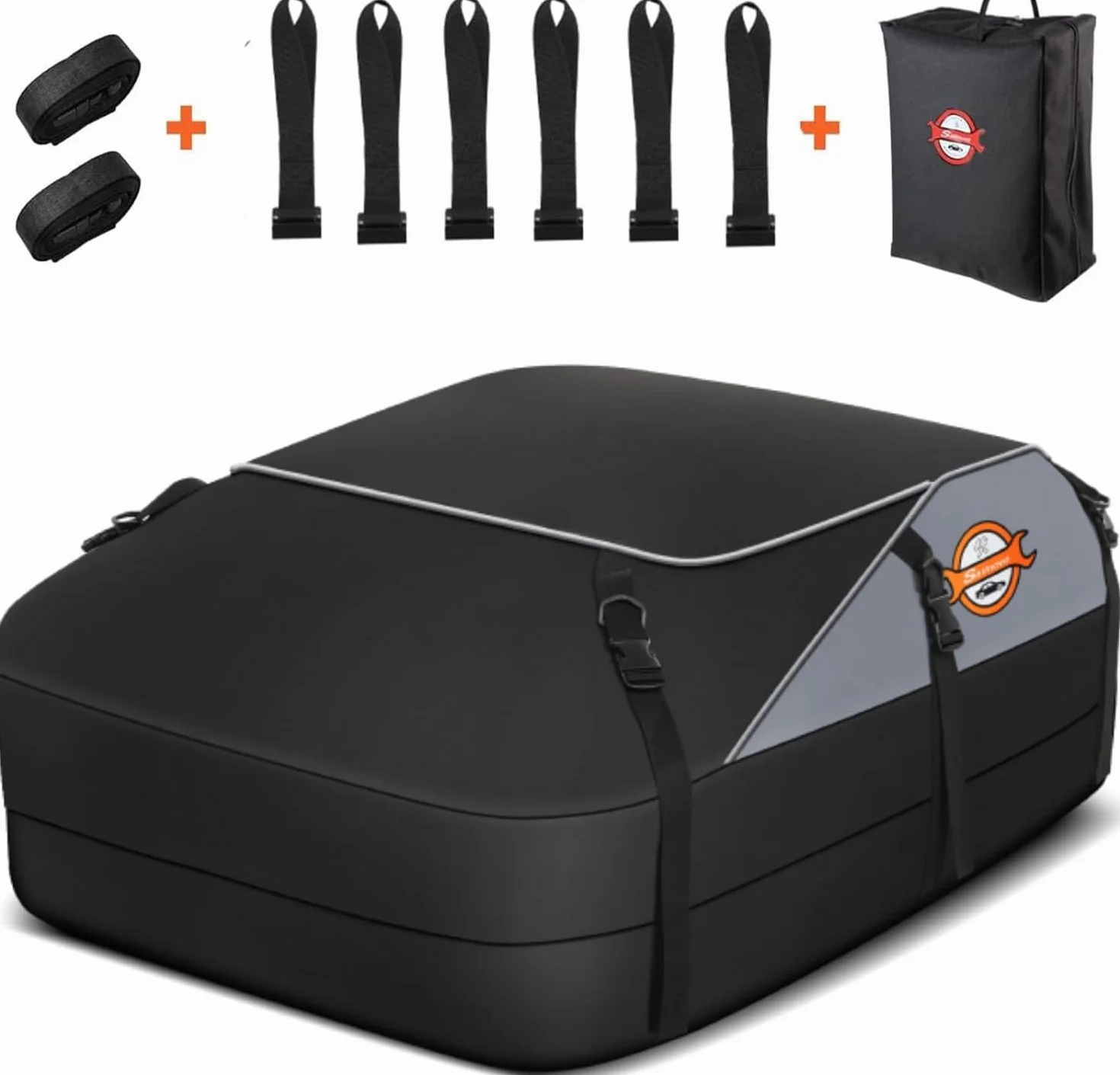 Sailnovo Box Tetto Auto 580L 20 piedi cubi Borsa da Trasporto Impermeabile con 6 ganci e 8 cinghie