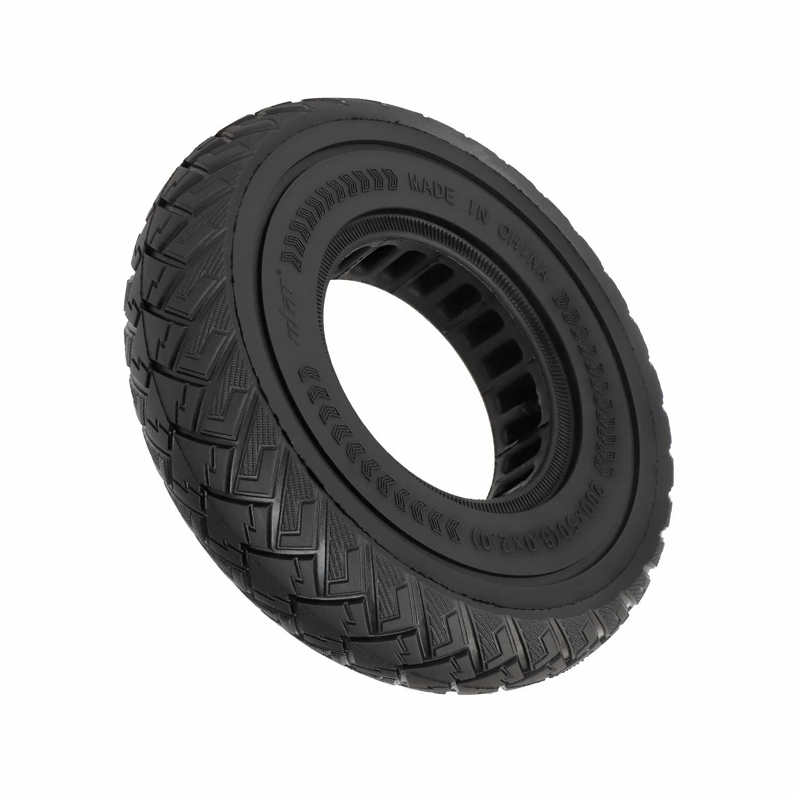 Pneumatici in gomma piena, 200 x 50 cm, per Dualtron Speedway Mini 4 Pro/SpeedTrott GX12, ammortizzatori a prova di esplosione, 8 pollici, 8,0 x 2,0 (nero, 1 pezzo)