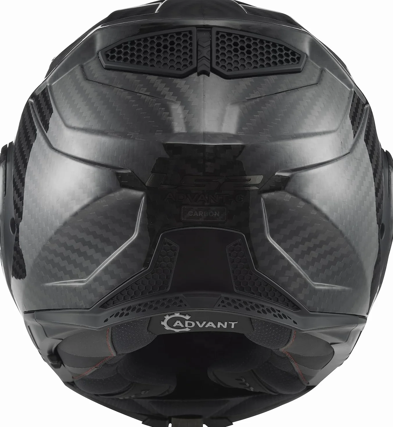 LS2, Casco moto modulare ADVANT X CARBON Gloss Carbon, S