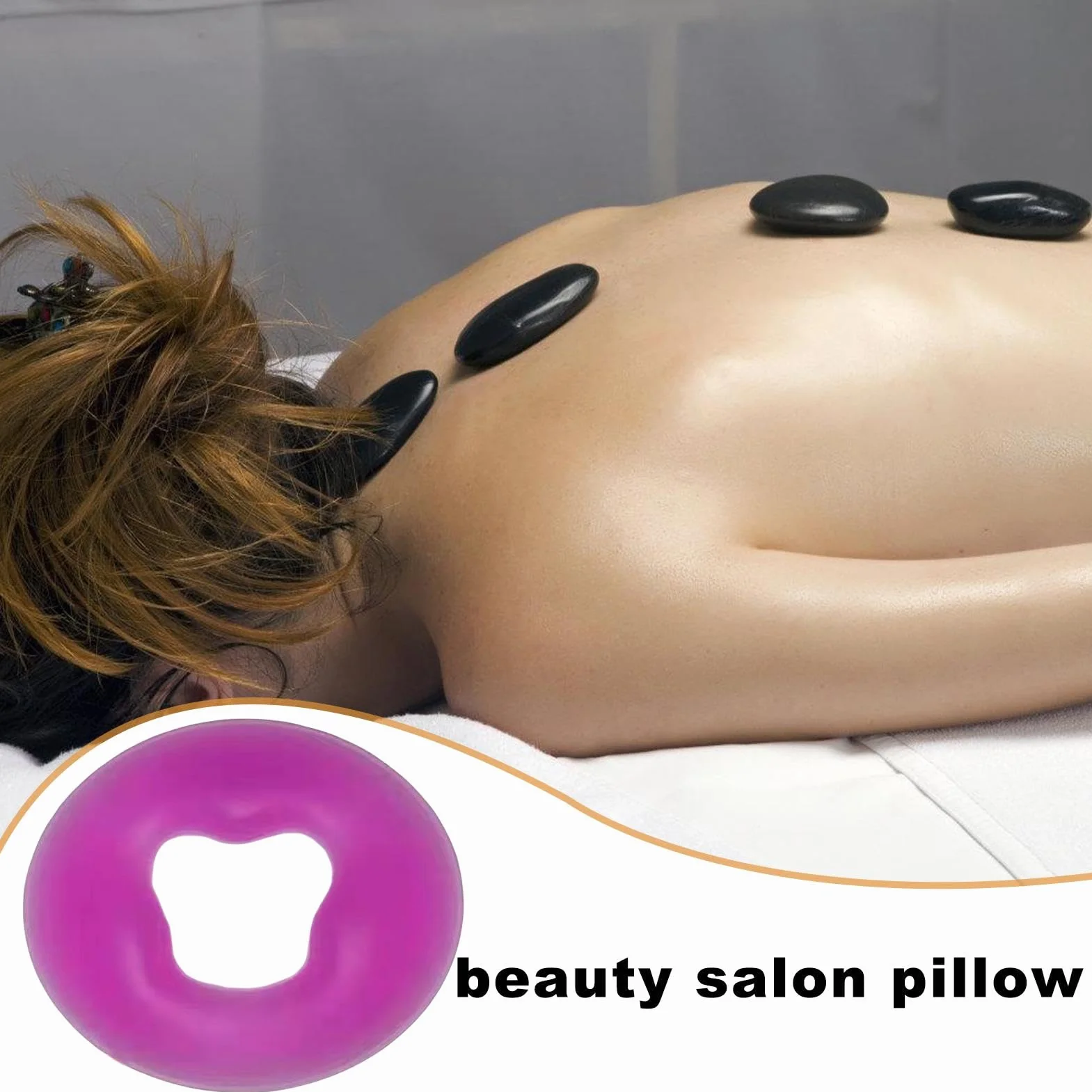 Poggia-viso in silicone, cuscino per massaggio rilassante per casa e saloni
