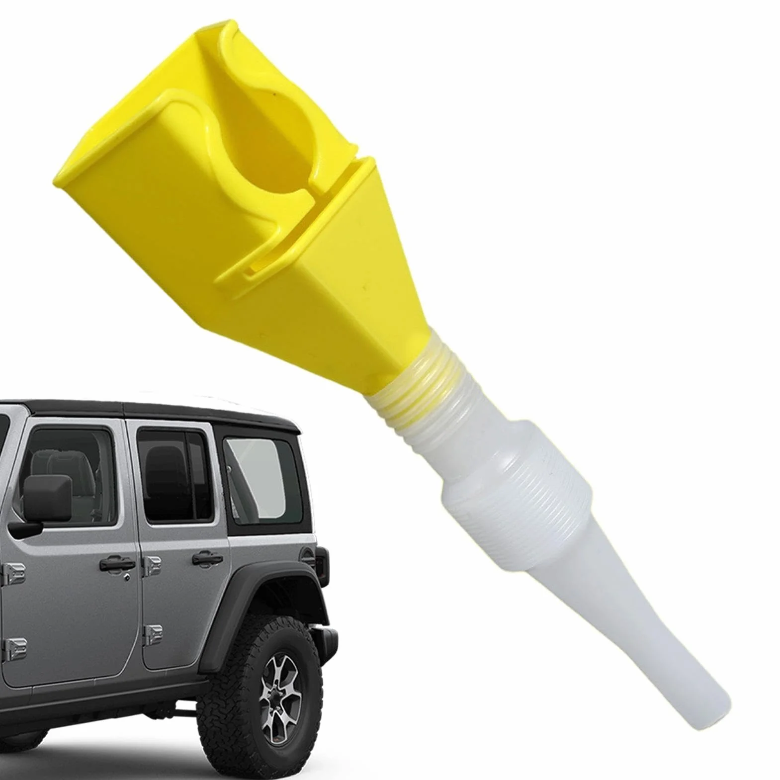 Imbuto per Olio Motore | Strumento Cambio Olio con Cavalletto Retrattile per Auto Moto Camion