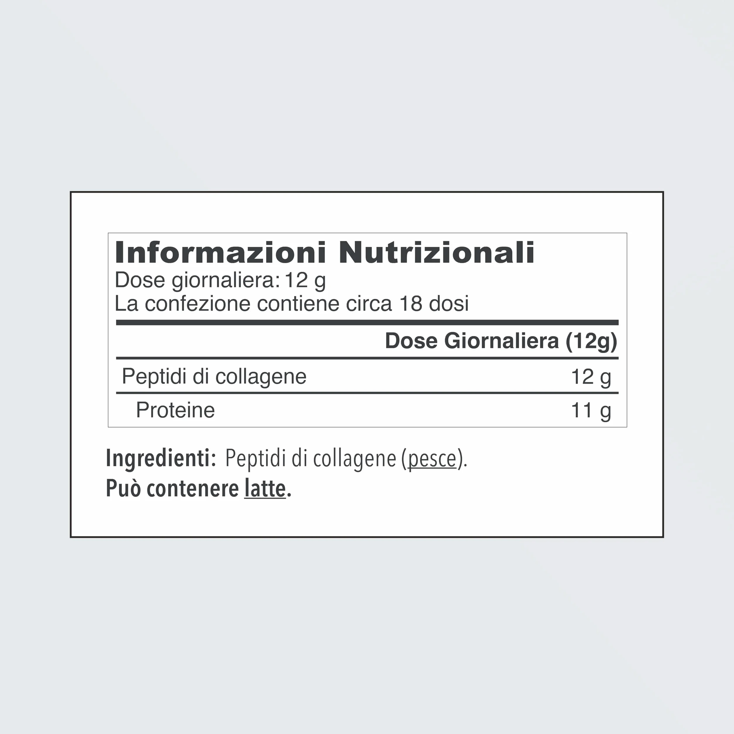 Vital Proteins Marine Collagen integratore di peptidi di collagene marino in polvere 12g per porzione 221g