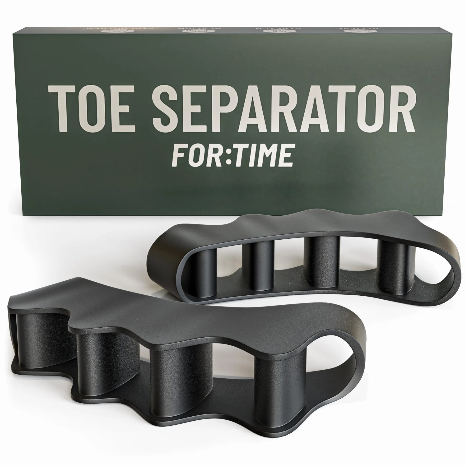 Separatore Dita Piede per Alluce Valgo – 1 Paio Distanziatore in Silicone Morbido
