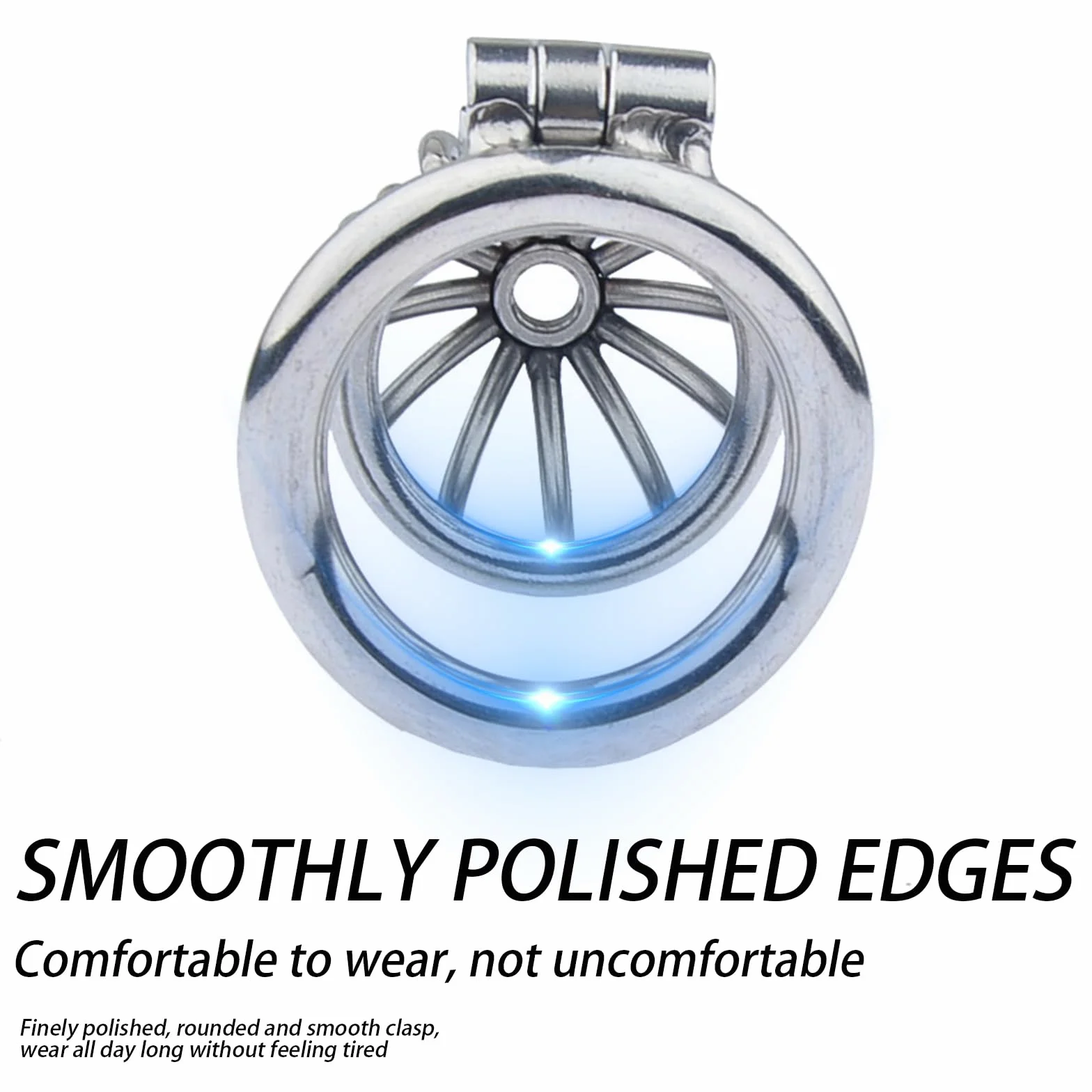 BDSMJOY Chastity Cage in Acciaio Inossidabile per Uomo, Gabbia Castità Φ50mm