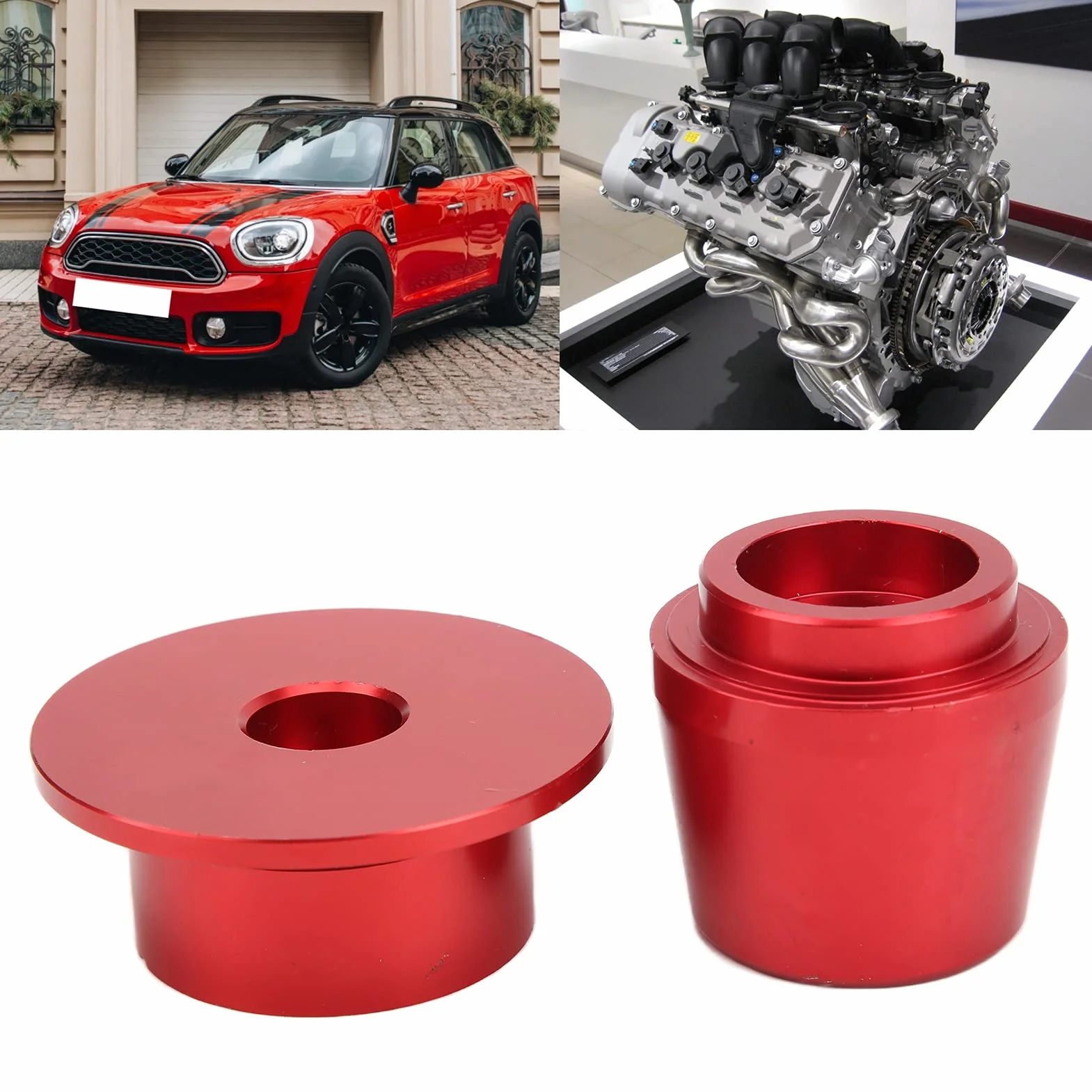 Akozon Strumento di Allineamento del Coperchio Dell'albero Motore, 2PCS in Acciaio 2357900