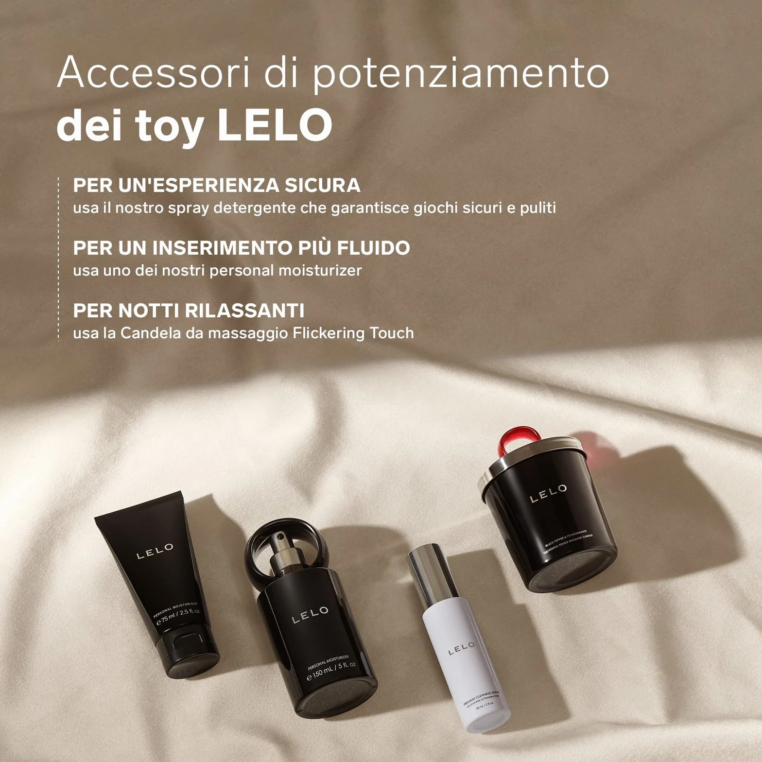 LELO Flickering Touch Candela da Massaggio Corpo, Candela Aromatica alla Pera Alpina e Legno di Cedro