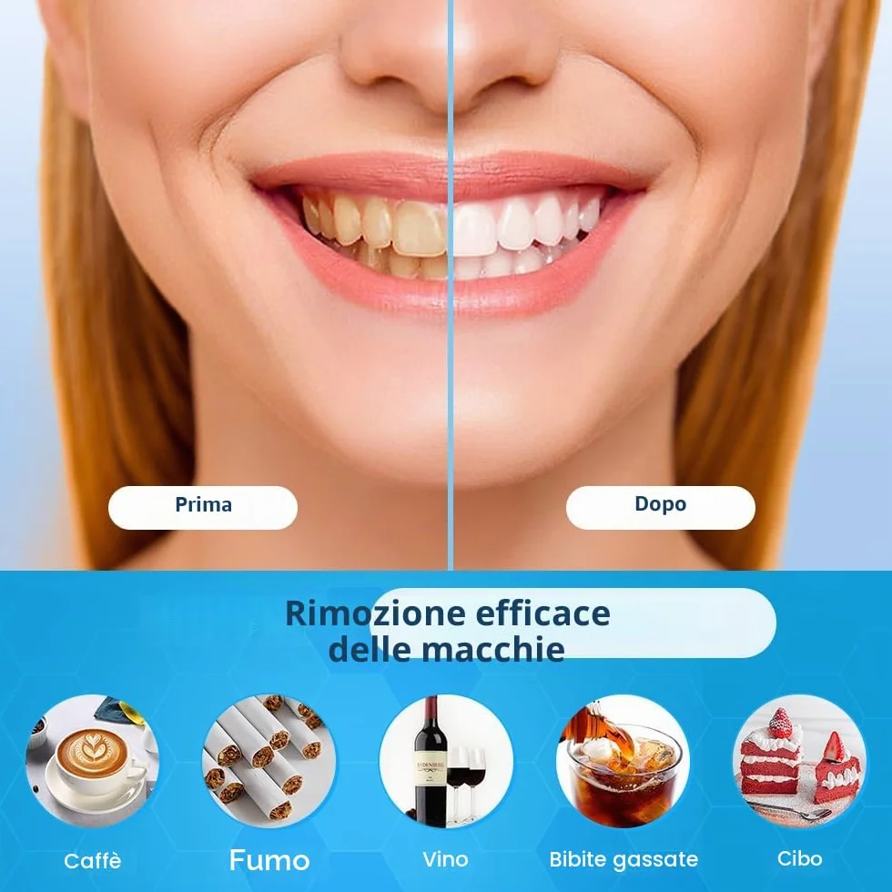 Bledras 10x3ML Gel Sbiancante Denti - Sbiancante 9 Bastoncini & Lenitivo 1 Bastoncini per Denti Sensibili