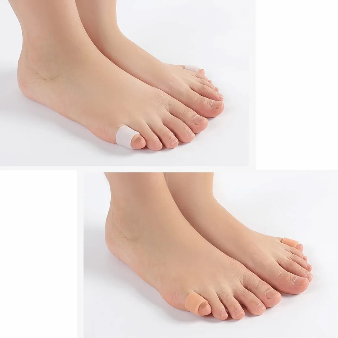 Protezione Dita Piedi in Silicone, Protettori Punta Gel Antidolorifico - 20 Pezzi