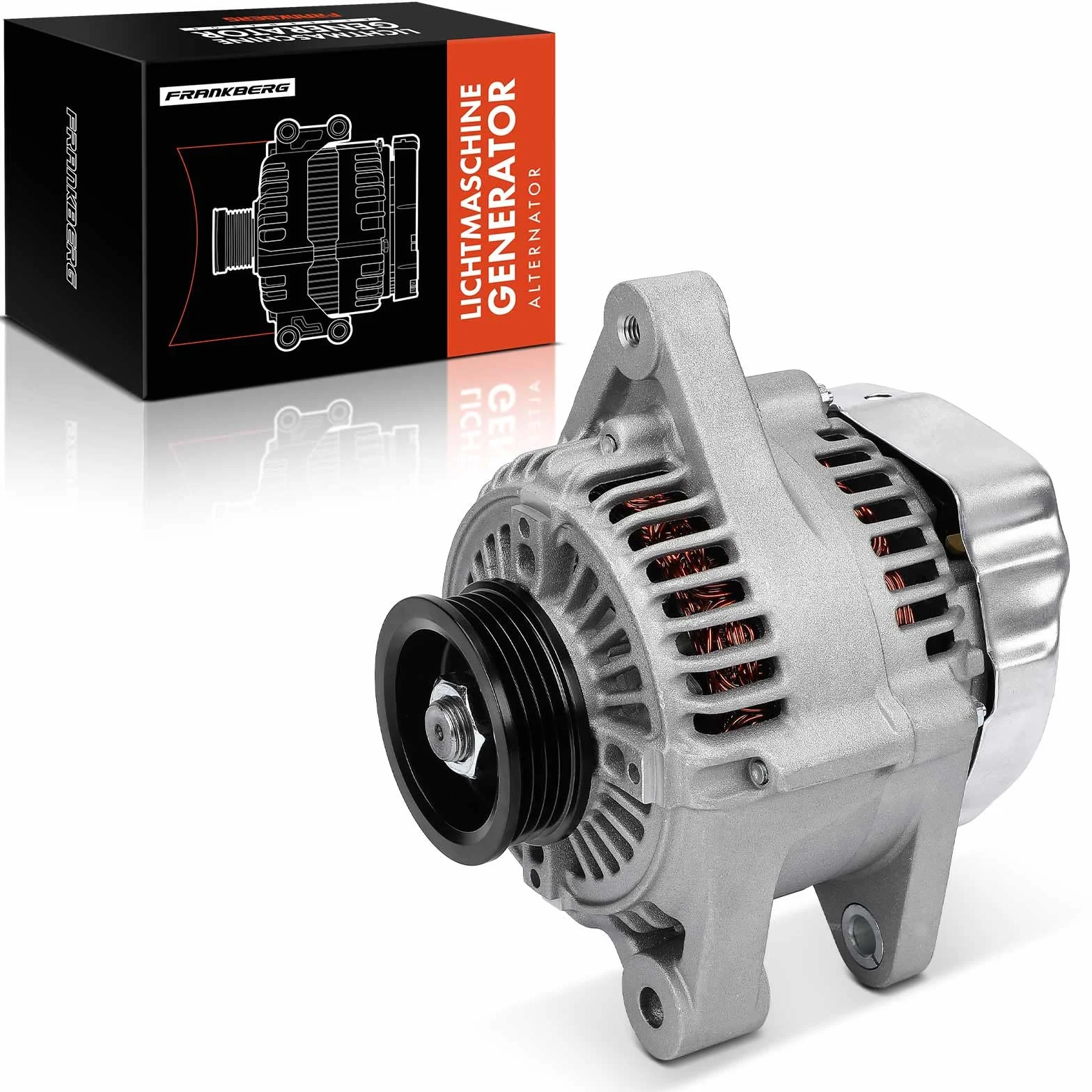 Frankberg Alternatore Generatore a Magneti Generatore Sincrono a Magneti 3-Poli con puleggia a V Compatibile con Yaris NCP1 NLP1 SCP1 1.0L 1999-2002 Replace# 27060-23030