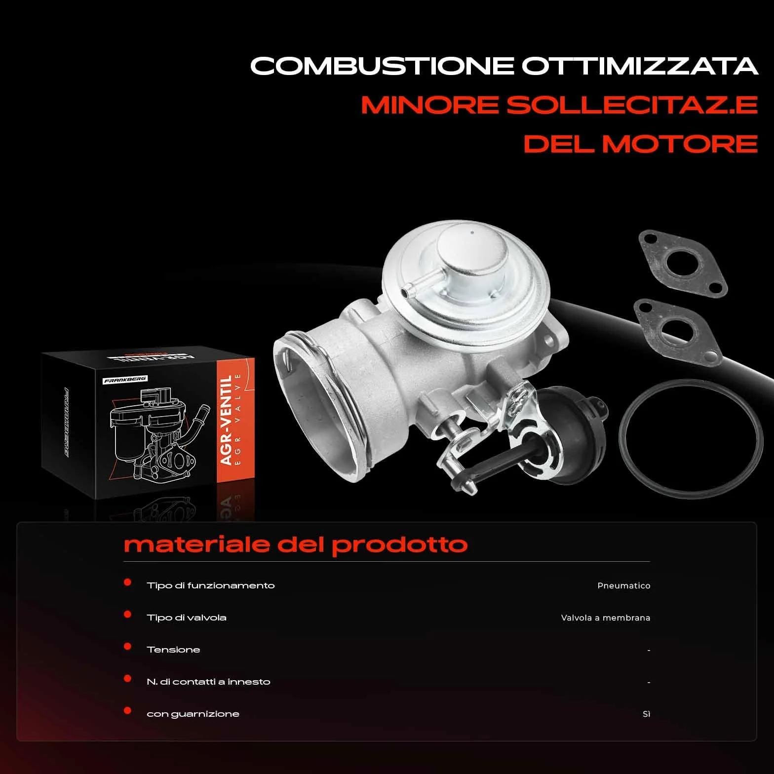 Frankberg Valvola EGR Diesel Compatibile con A4 Avant 8E5 1.9L Galaxy WGR 1.9L S.h.a.r.a.n 7M6 7M8 7M9 1.9L A4 8E2 1.9L A.l.h.a.m.b.r.a 7V8 7V9 1.9L Replace# 038131501J