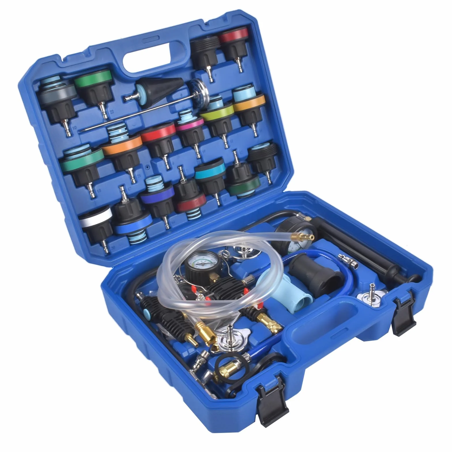 Universale Radiatore Pressione Tester Kit 31 Pezzi per Auto Sistema di Raffreddamento Test