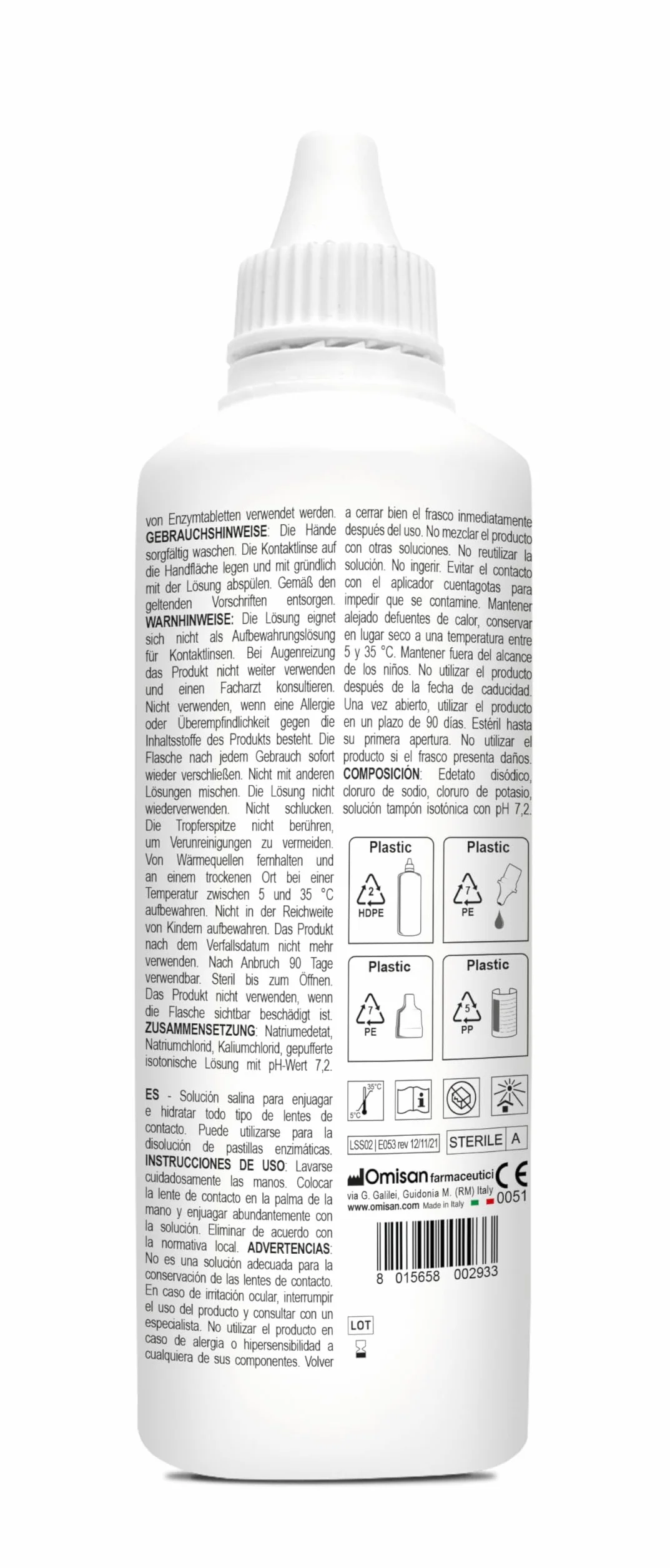 Biosalina Soluzione Salina per Lenti a Contatto 100 ml