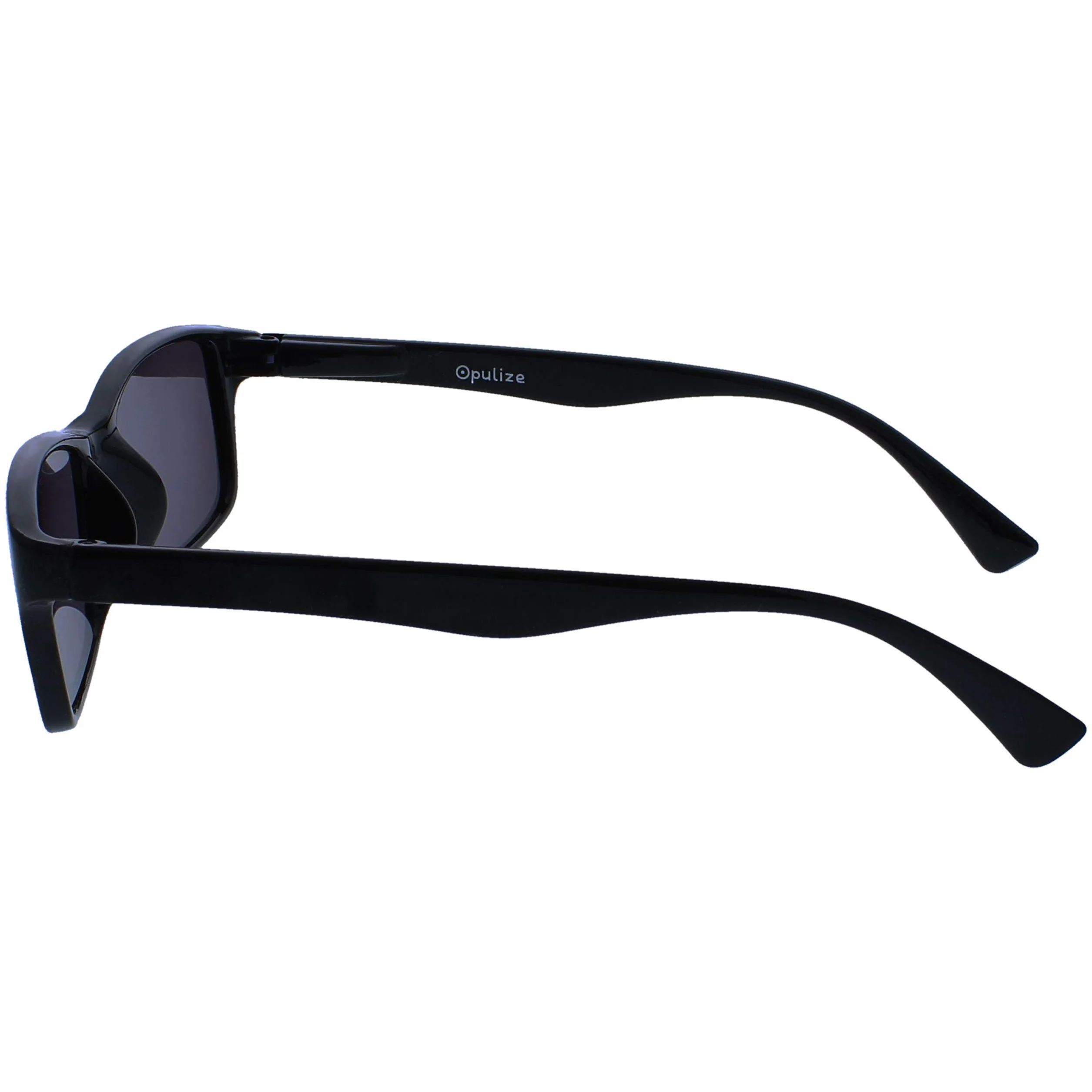 OPULIZE Nero Lettori Sole UV400 Stile Designer Uomo Donna S92-1 +1,50-50 Gr