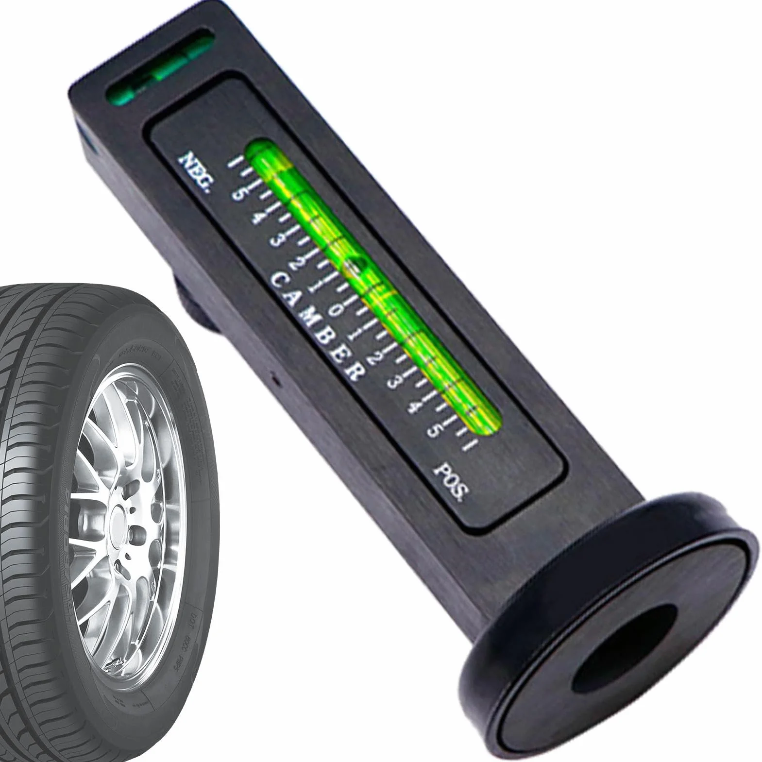Calibro per riparazione ruote, strumento per camber magnetico per allineamento e regolazione angolo