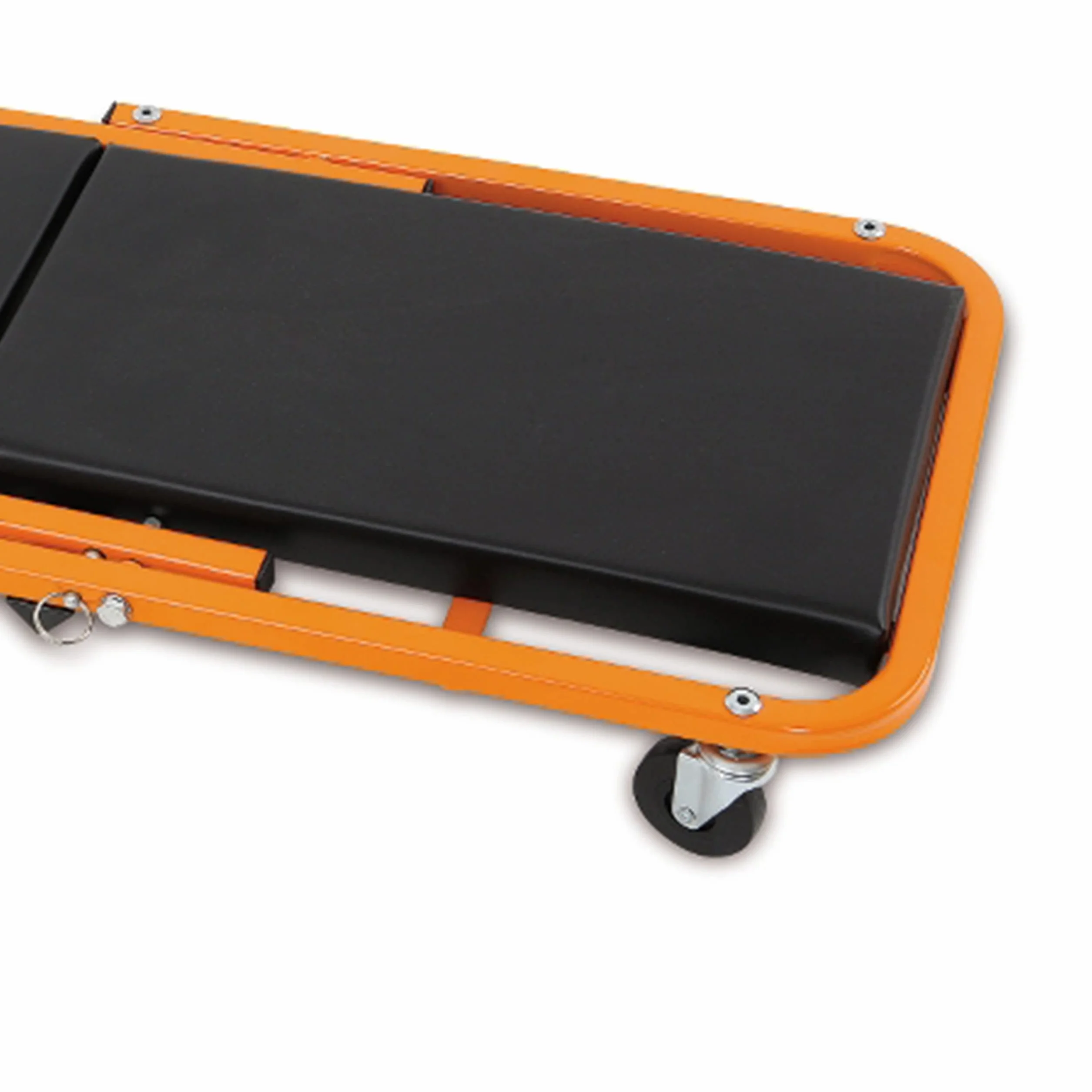 Beta Lettini Sottomacchina Black/Orange 8.21, Struttura Acciaio, Rivestimento PVC, Regolabile