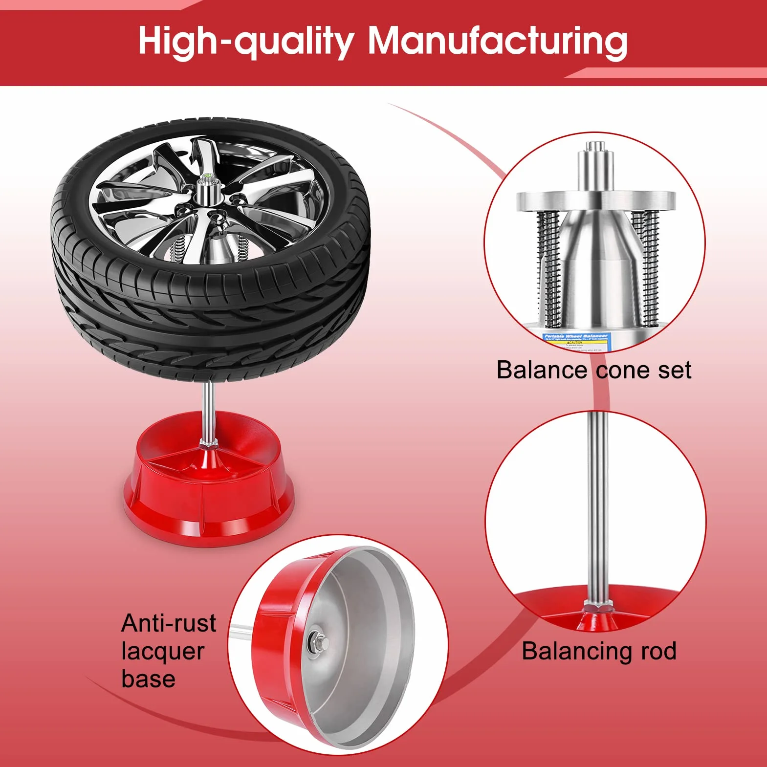 Equilibratrice Portatile per Ruote per Auto, Portatili Smontagomme Auto, Equilibratrice per Ruote per Auto, Equilibratrice per Ruote per Camion