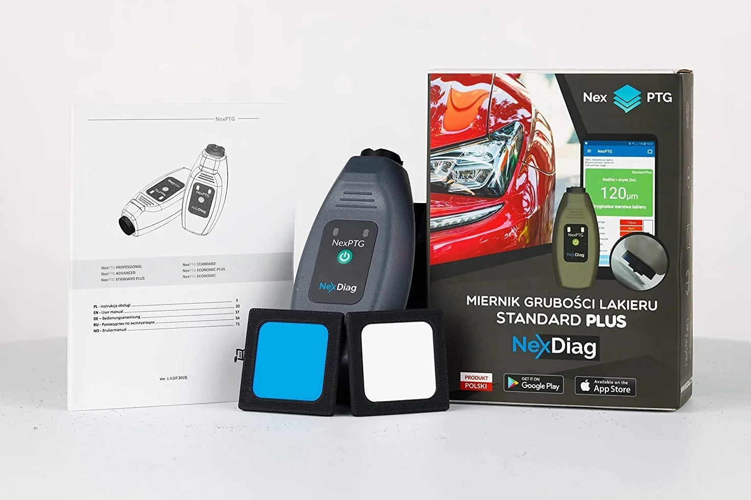 NexPTG Standard Plus Spessimetro con App iOS/Android | Tester professionale spessore vernice auto