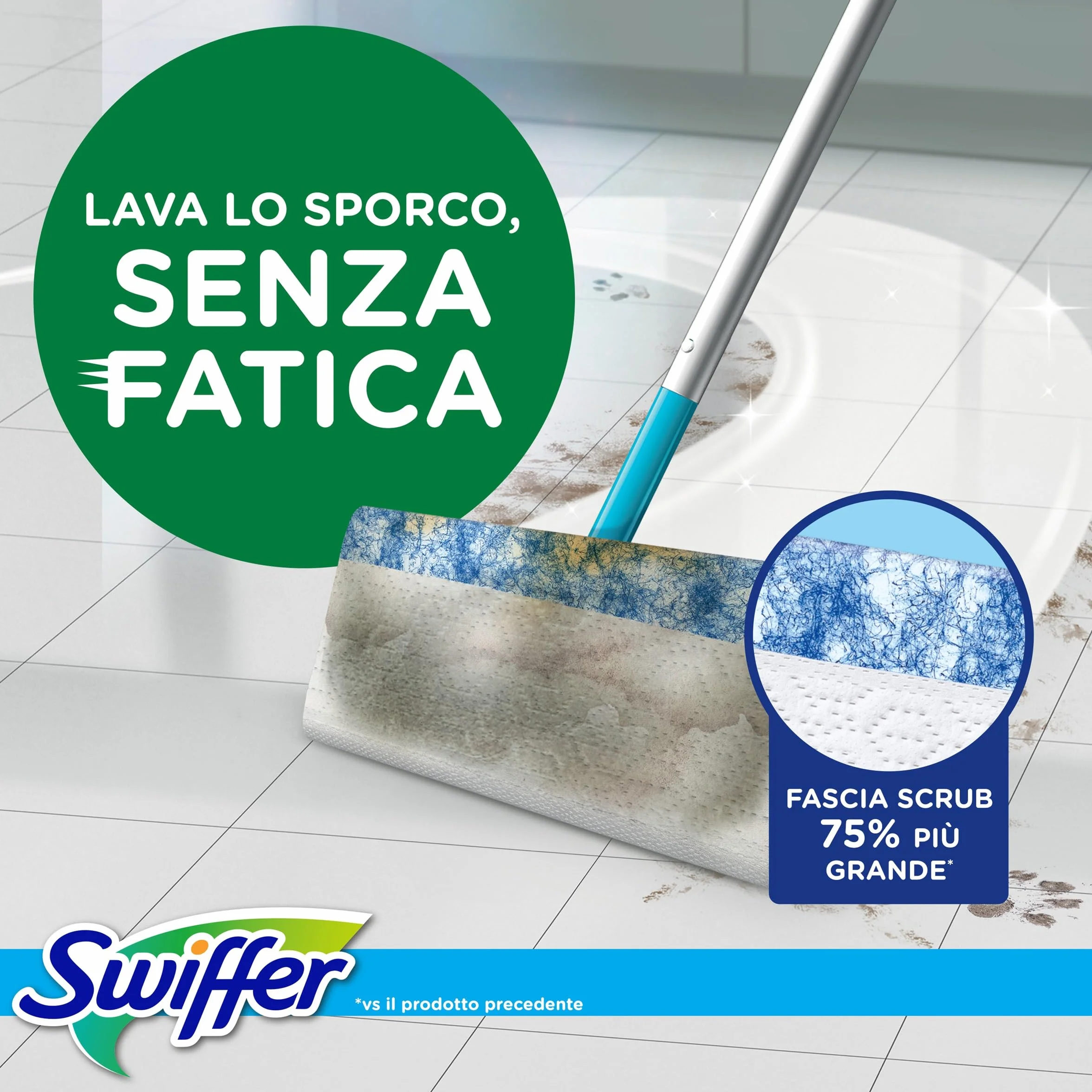 Swiffer Panni Lavapavimenti Per Scopa