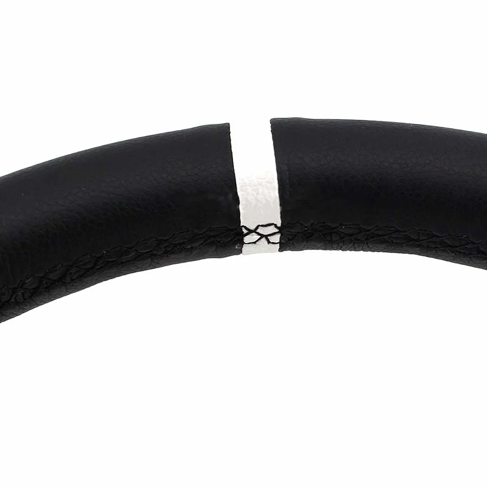 Volante Sportivo Auto,Volante da Corsa 13 pollici 330MM modifica volante strumenti personalizzato in pelle profonda disco racing drift accessori(White)