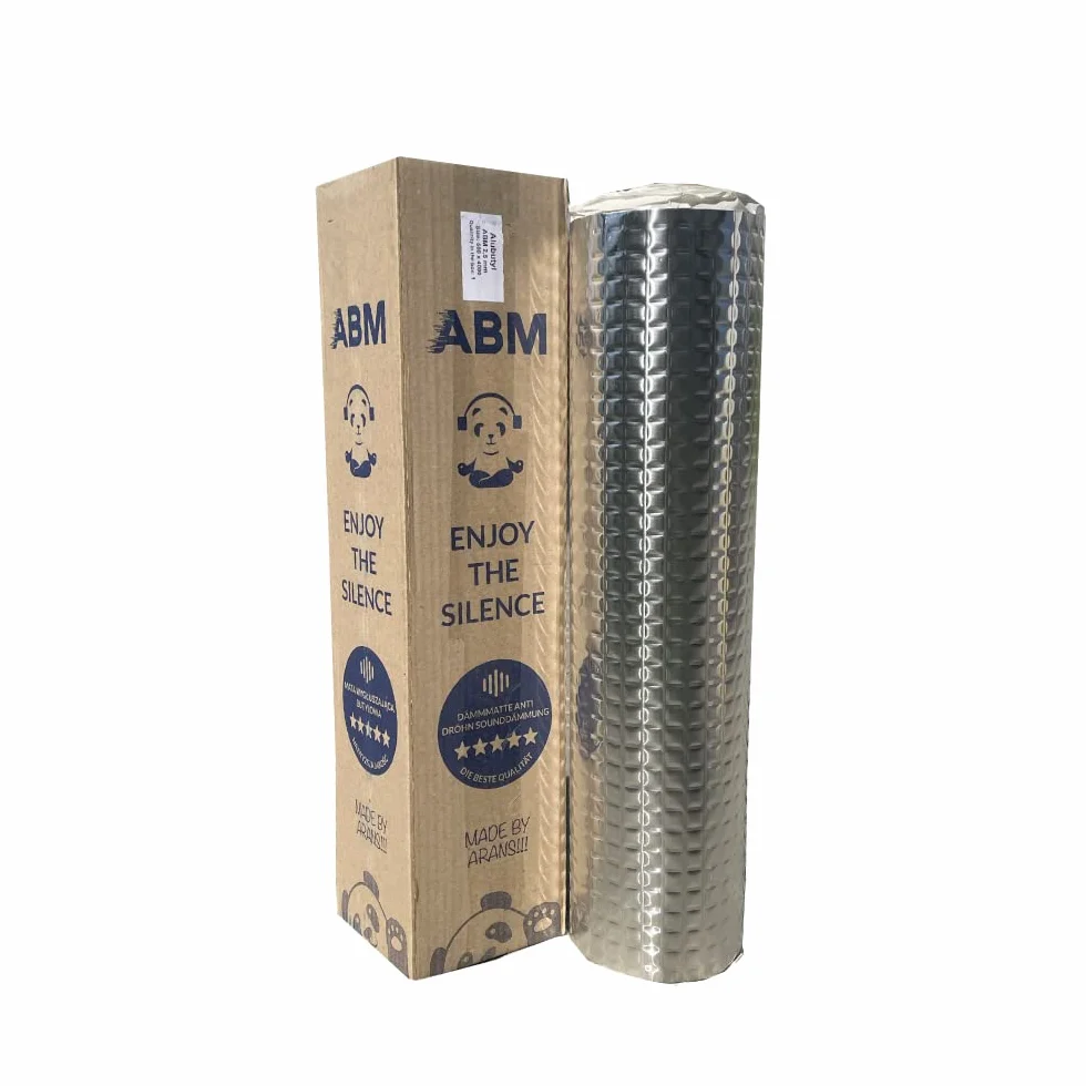 ABM Alubutyl 2 mm 50 cm x 400 cm 2 m² Tappetino Isolante Autoadesivo Anti-Drum per Auto