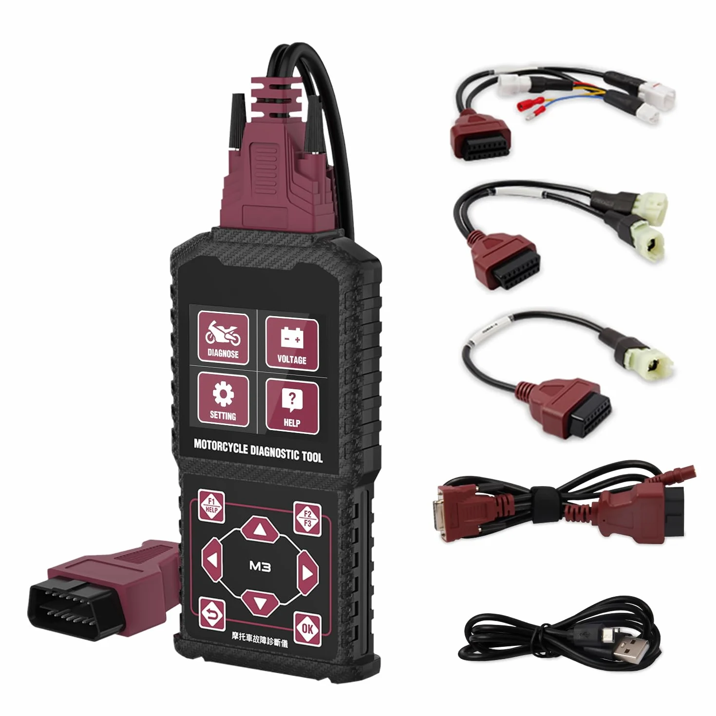 M3-A Moto Diagnostica Scanner Codice OBDII per HONDA YAMAHA KAWASAKI