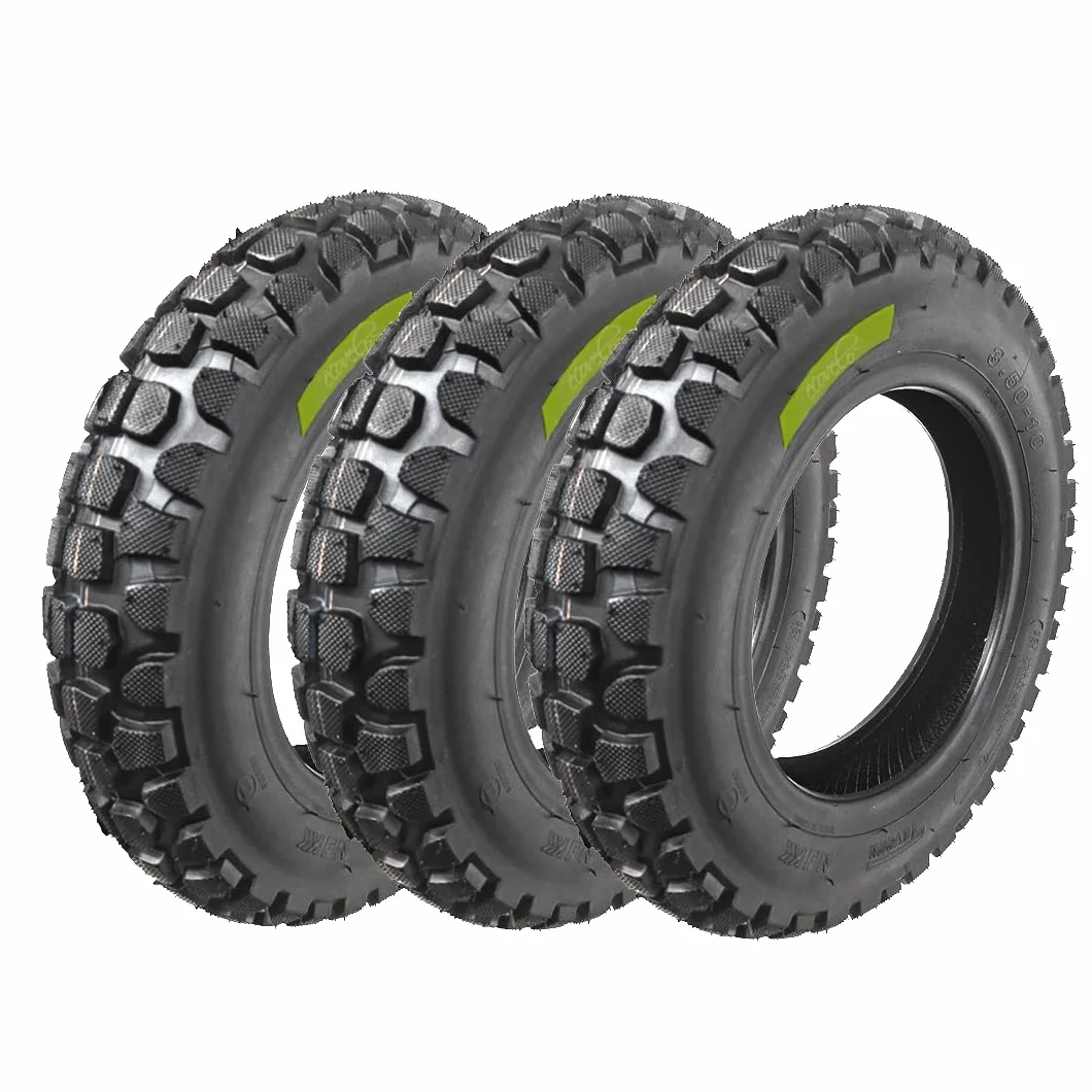 Pneumatici 3.50-10 Tubeless Tassellati Rinforzati per Ape Piaggio Vespa PX 125 150 200 Primavera