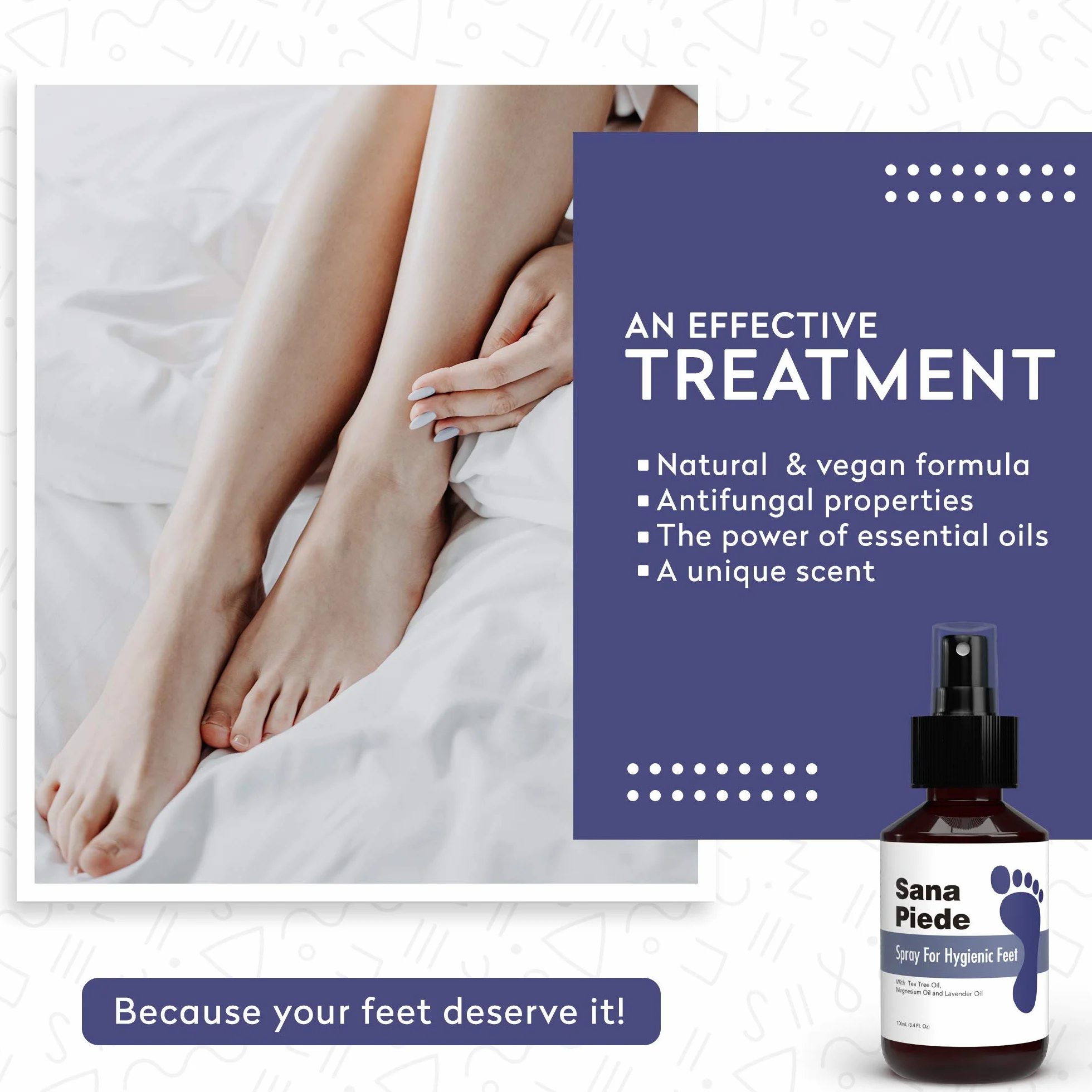 Anti Vesciche Spray 100ml Alternativa a Cerotti Vesciche Efficace Contro Vesciche Piedi Olio di Lavanda